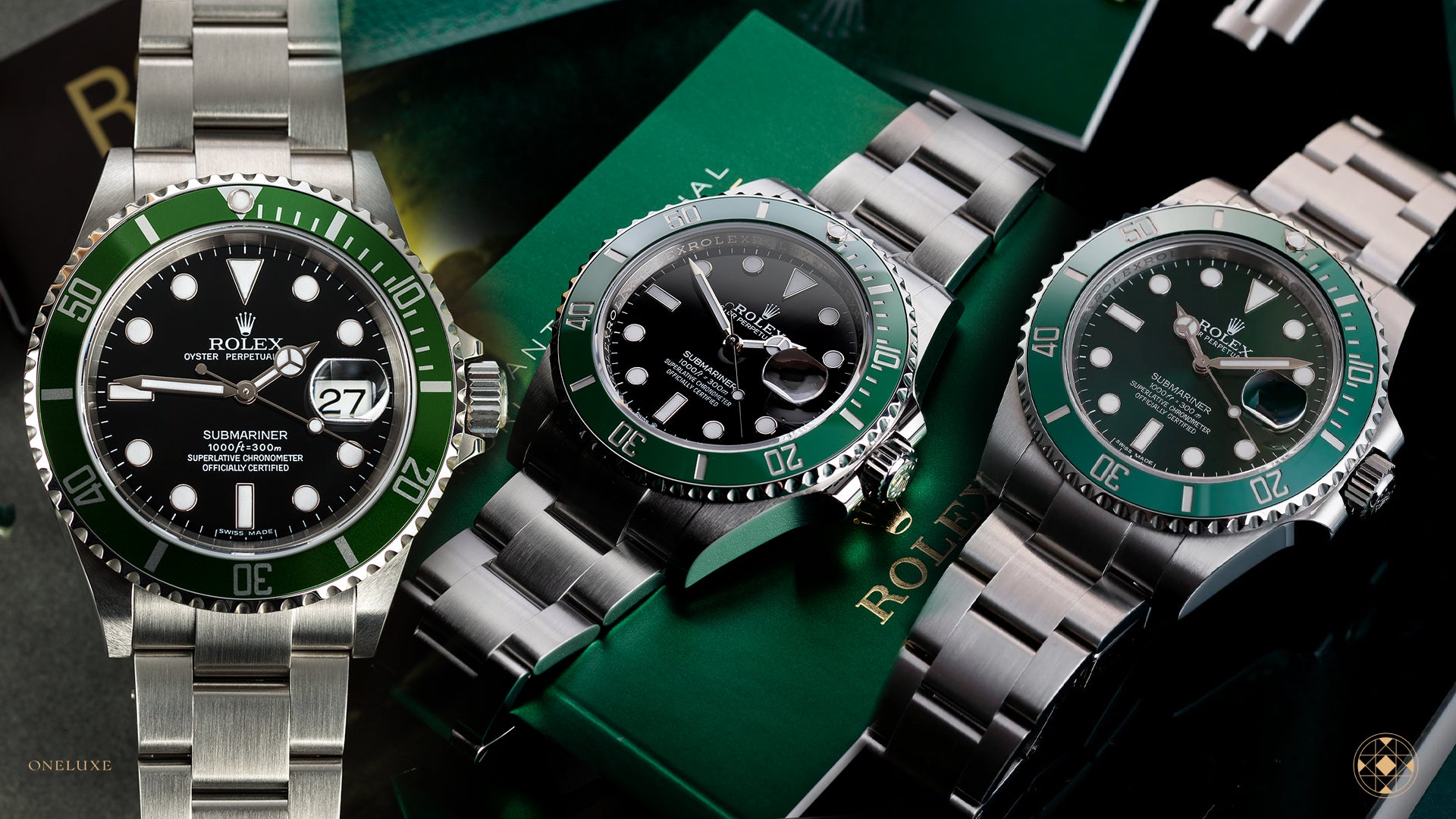 The Green Holy Trinity of Rolex