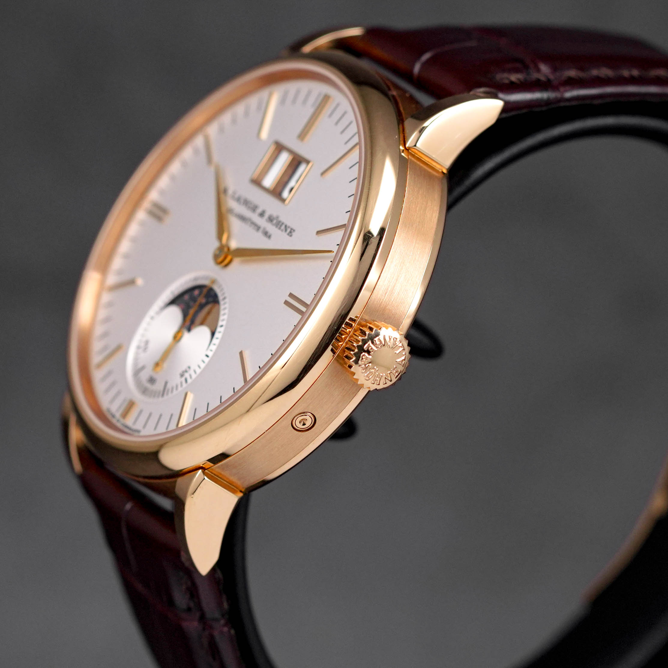 SAXONIA ROSEGOLD MOONPHASE WHITE DIAL (2018)