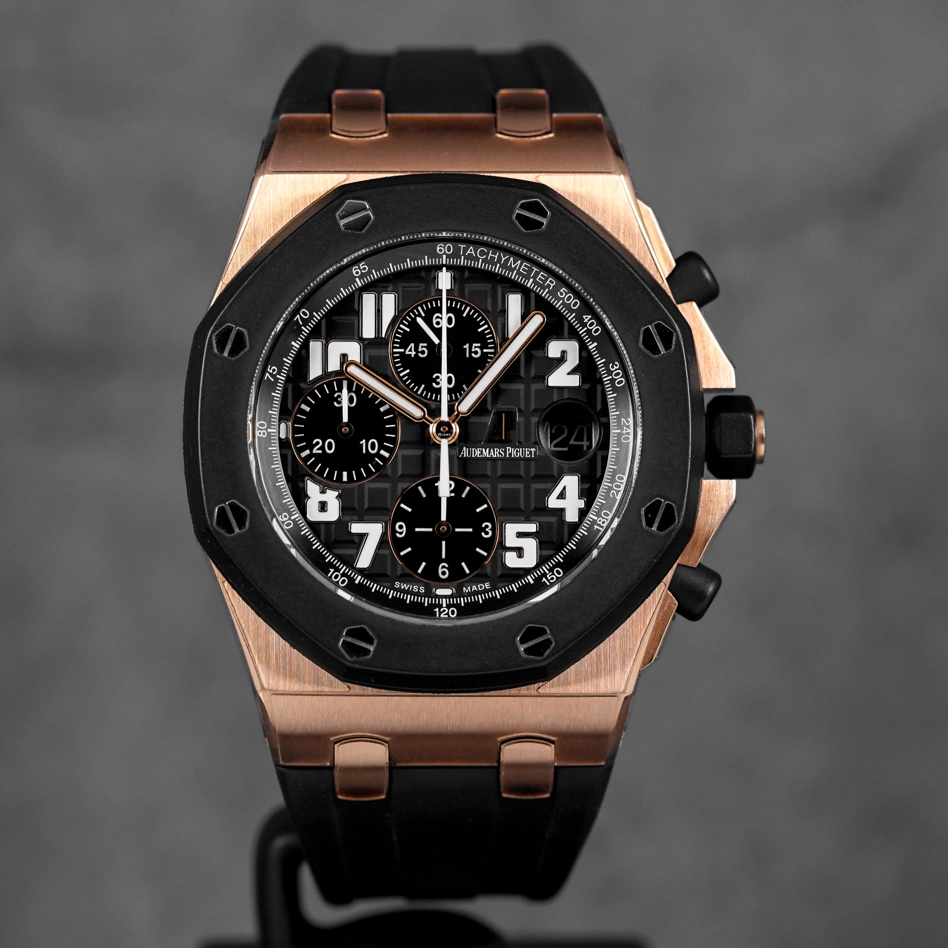 ROYAL OAK OFFSHORE CHRONOGRAPH 42MM ROSEGOLD RUBBERCLAD GREY DIAL (2012)