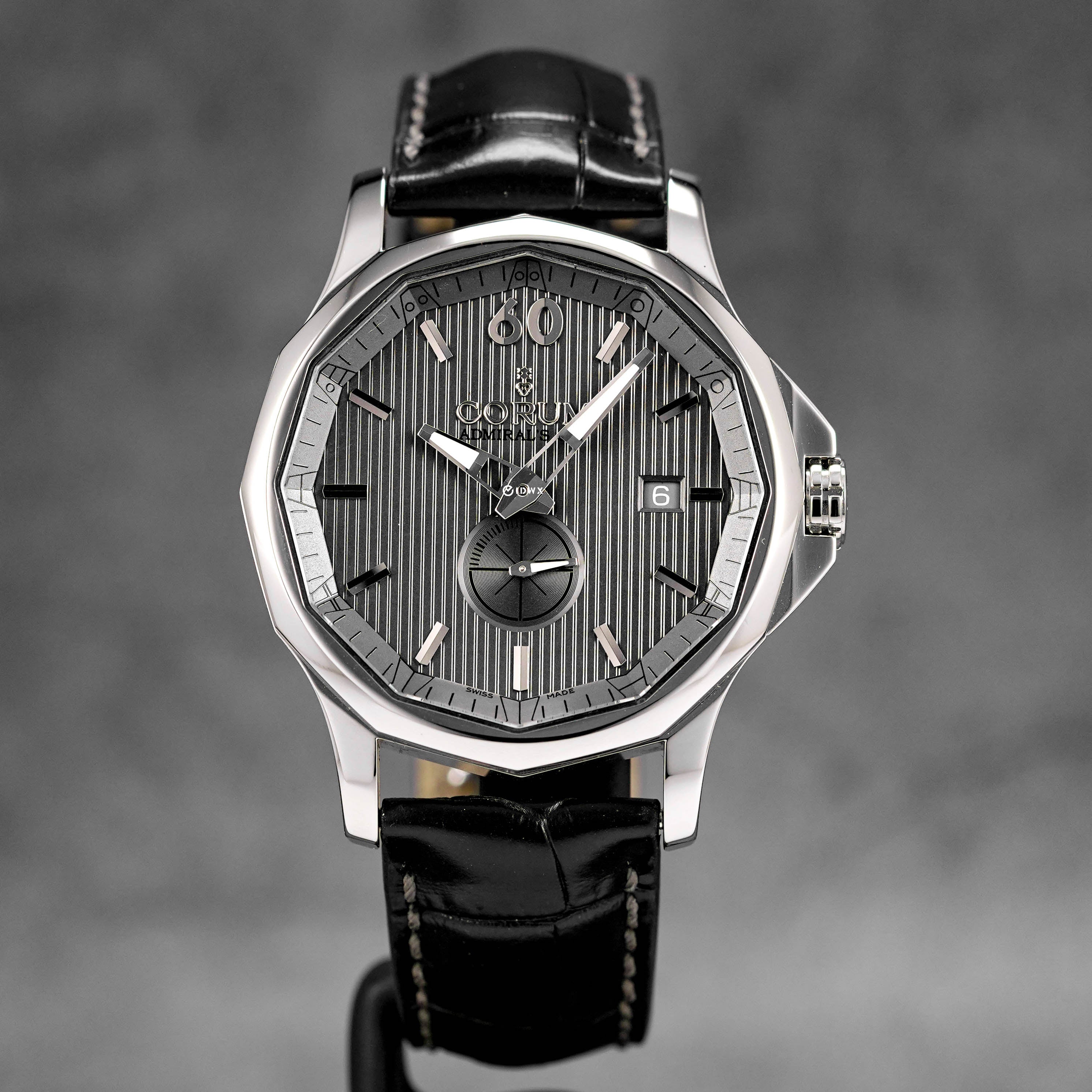 ADMIRAL CUP LEGEND 42 STEEL GREY DIAL LEATHER STRAP (2014)