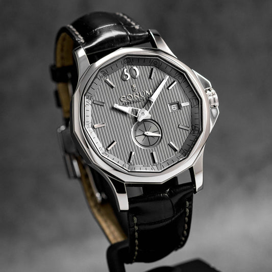 ADMIRAL CUP LEGEND 42 STEEL GREY DIAL LEATHER STRAP (2014)