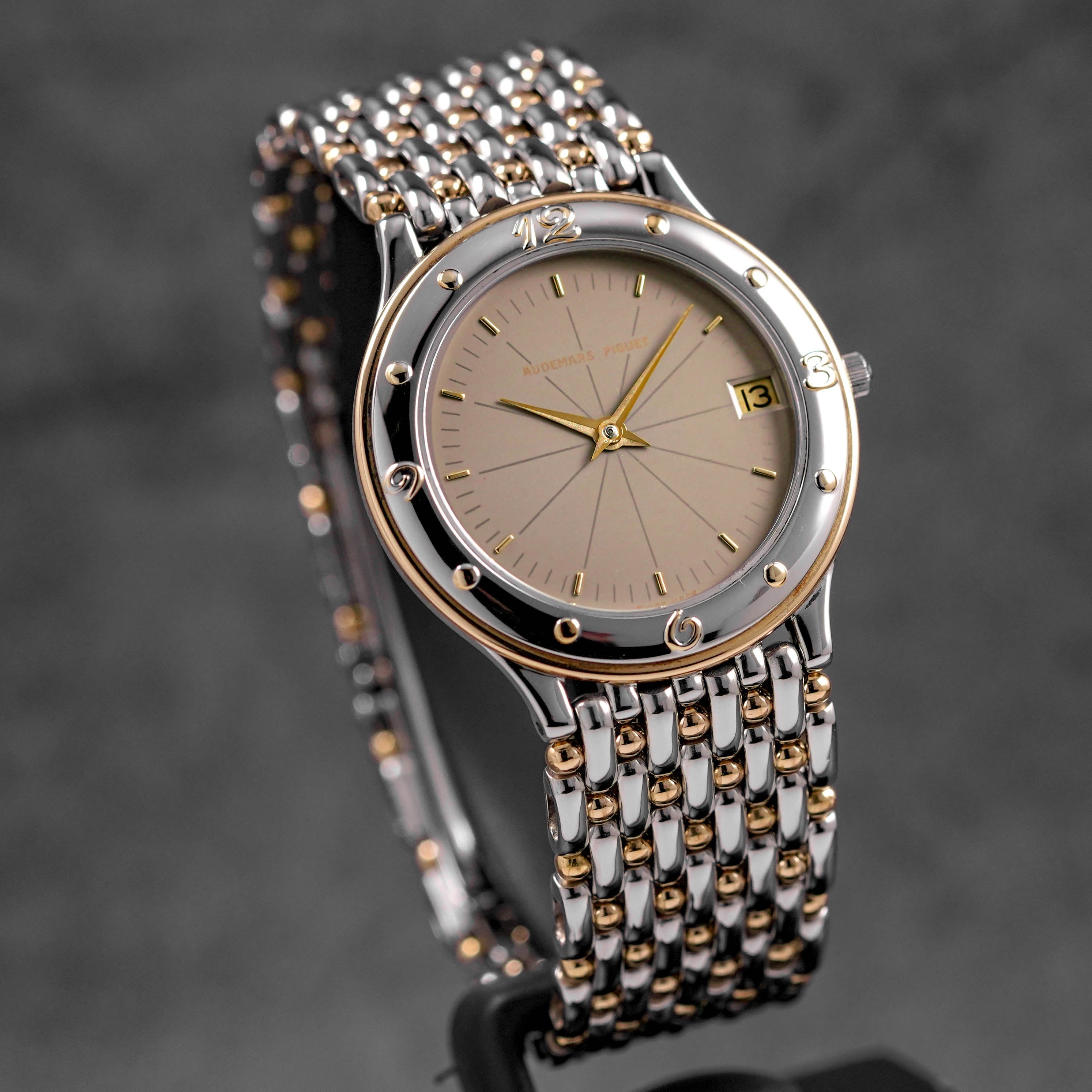 MERIDIAN TWOTONE YELLOWGOLD VINTAGE GREY DIAL (WATCH ONLY)