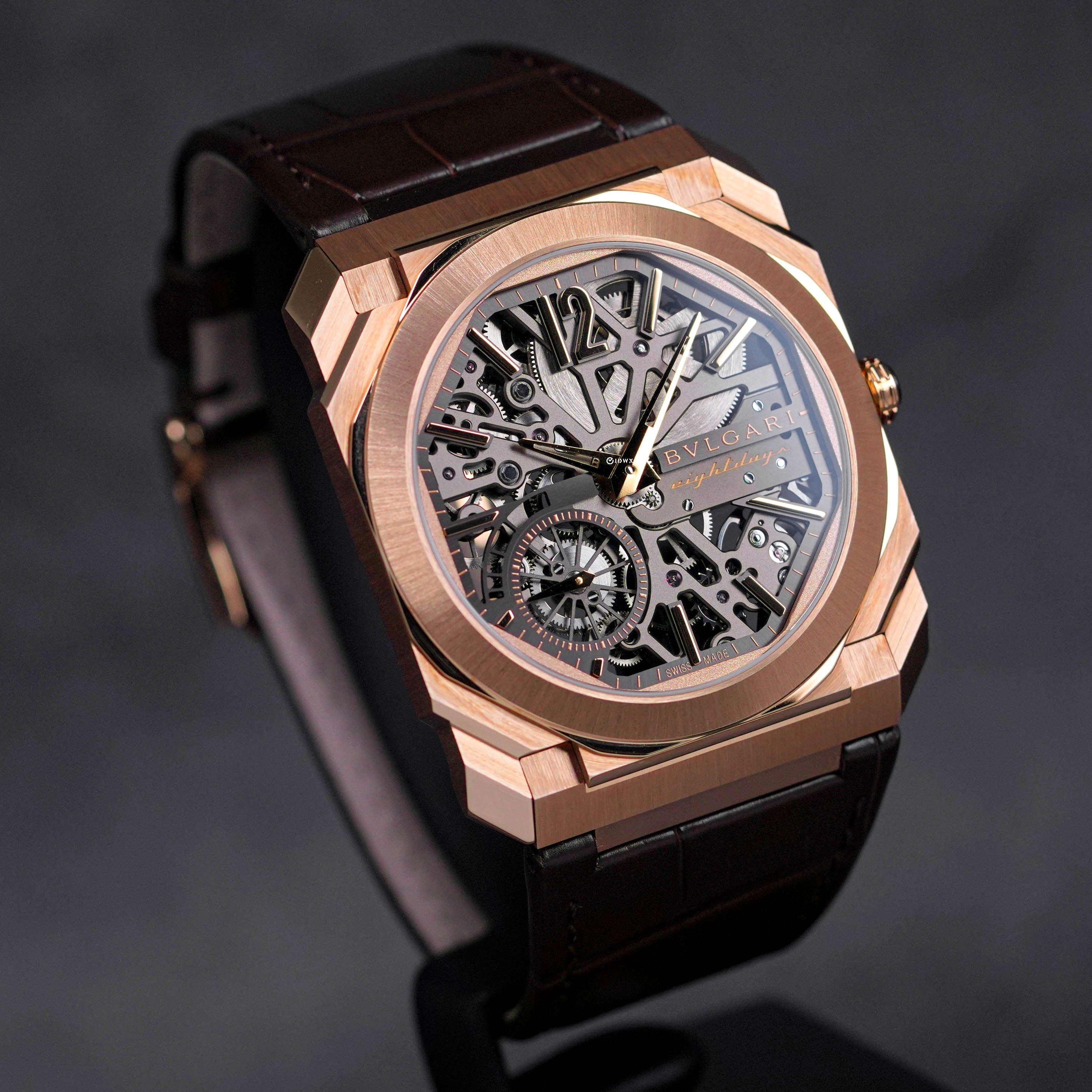 OCTO FINISSIMO 8 DAYS ROSEGOLD SKELETON DIAL (2023)