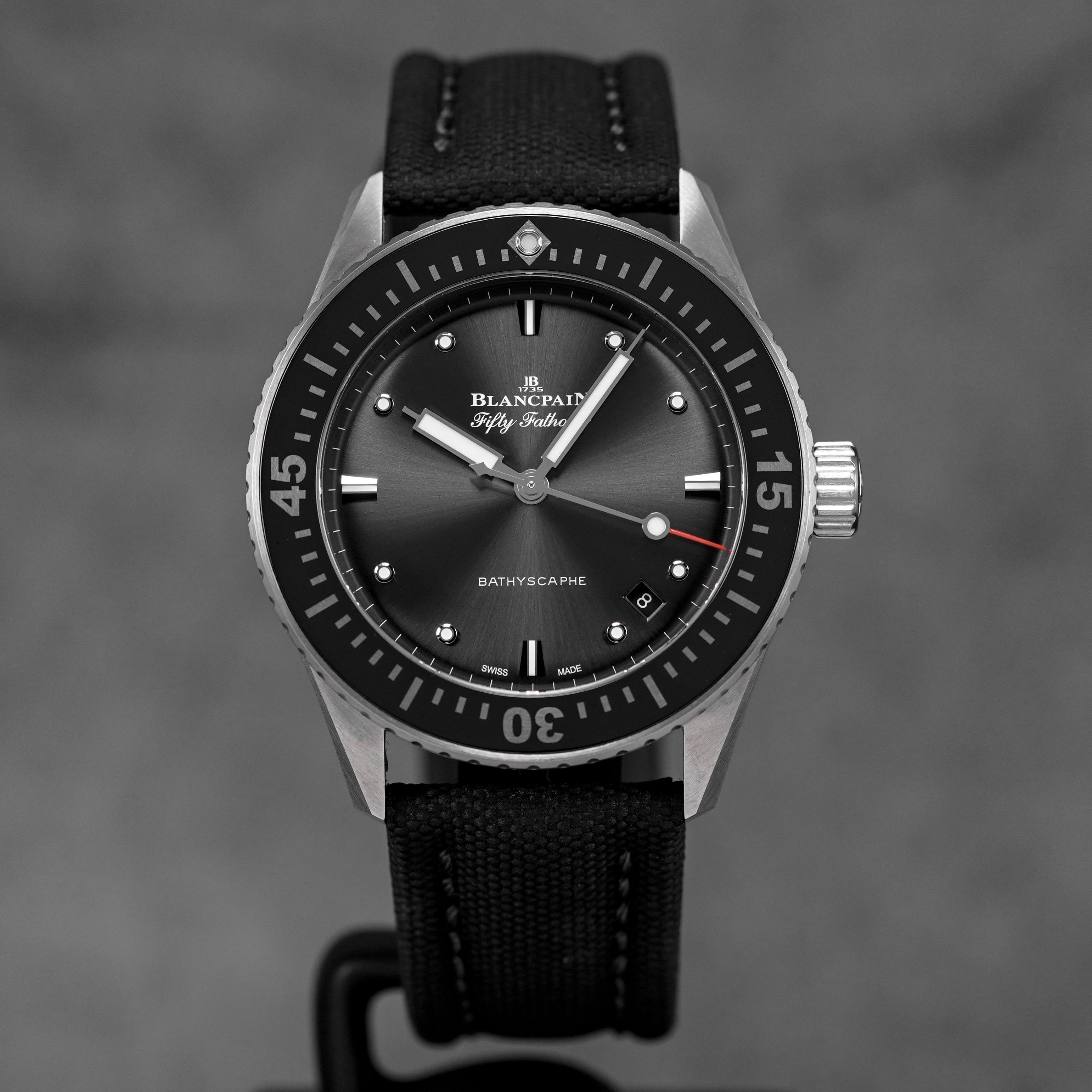 FIFTY FATHOMS BATHYSCAPHE 38MM GREY DIAL (2023)