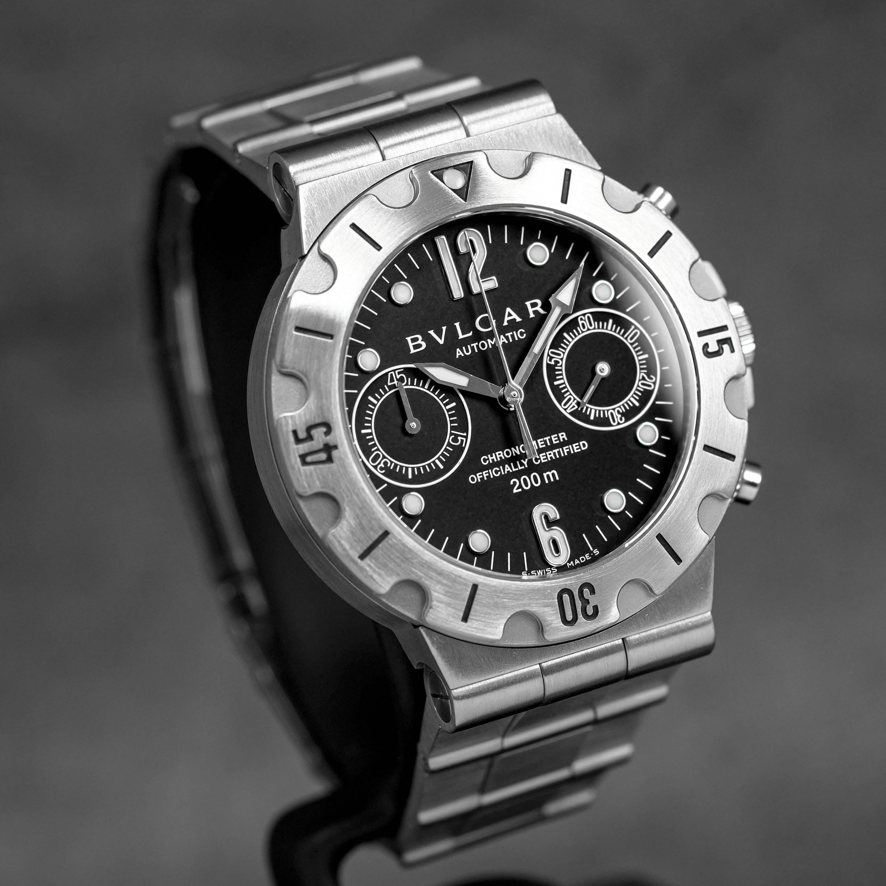 DIAGONO SCUBA CHRONOGRAPH BLACK DIAL (UNDATED)