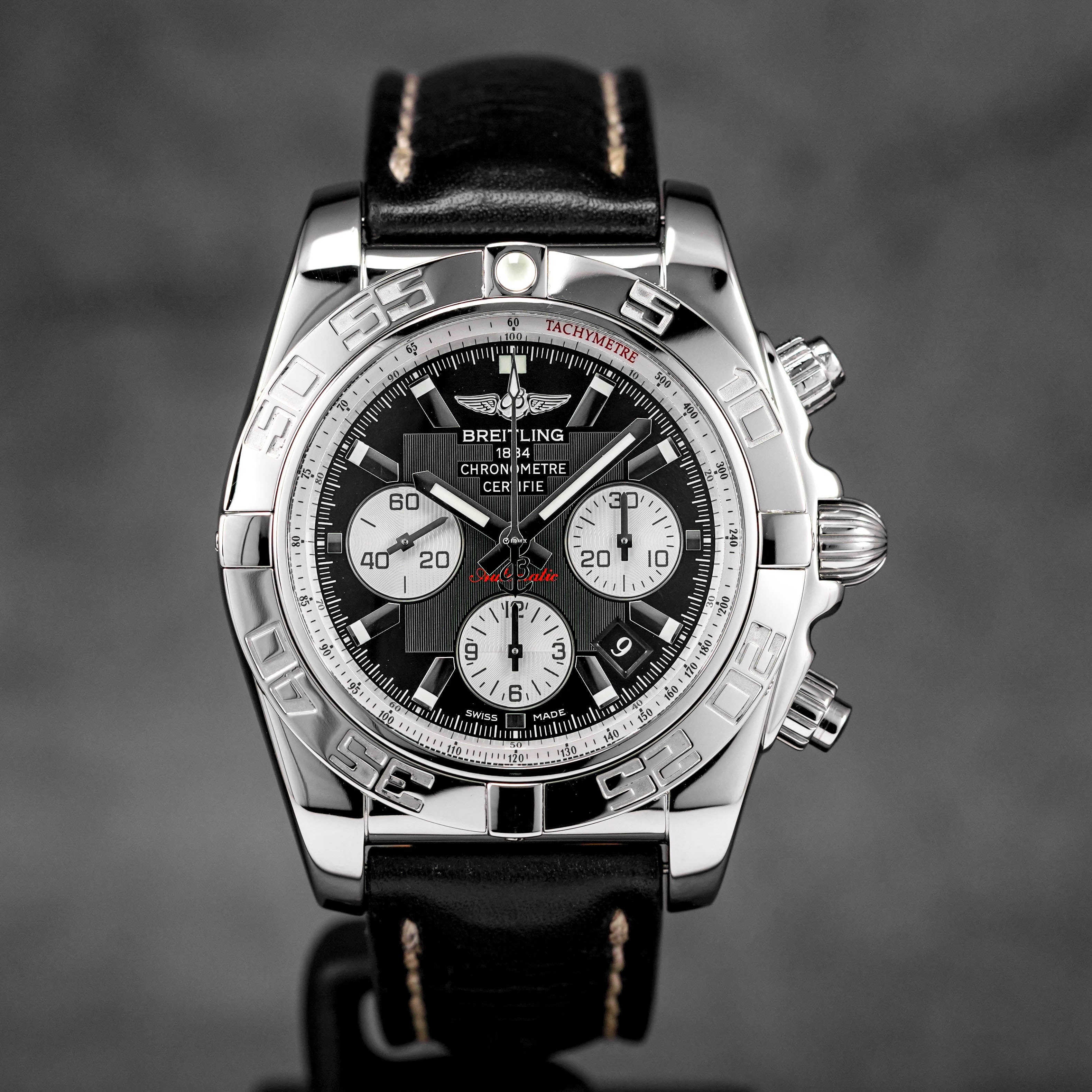 CHRONOMAT B01 44MM STEEL BLACK DIAL (WATCH ONLY)