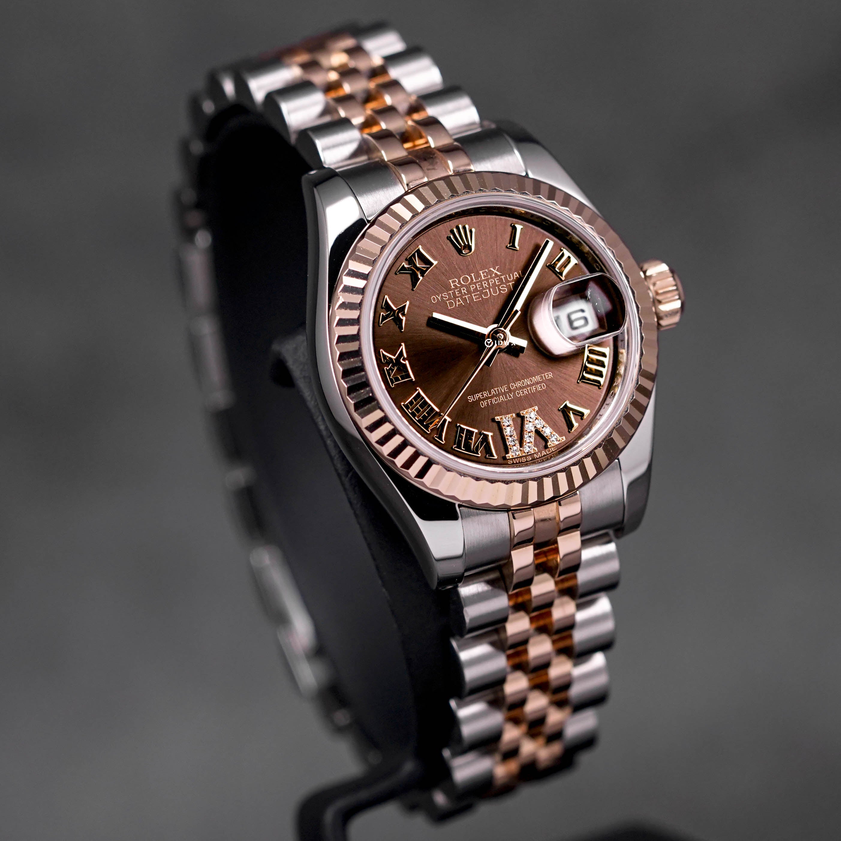 DATEJUST 26MM CHOCO ROMAN DIAL DIAMOND ON VI (2015)