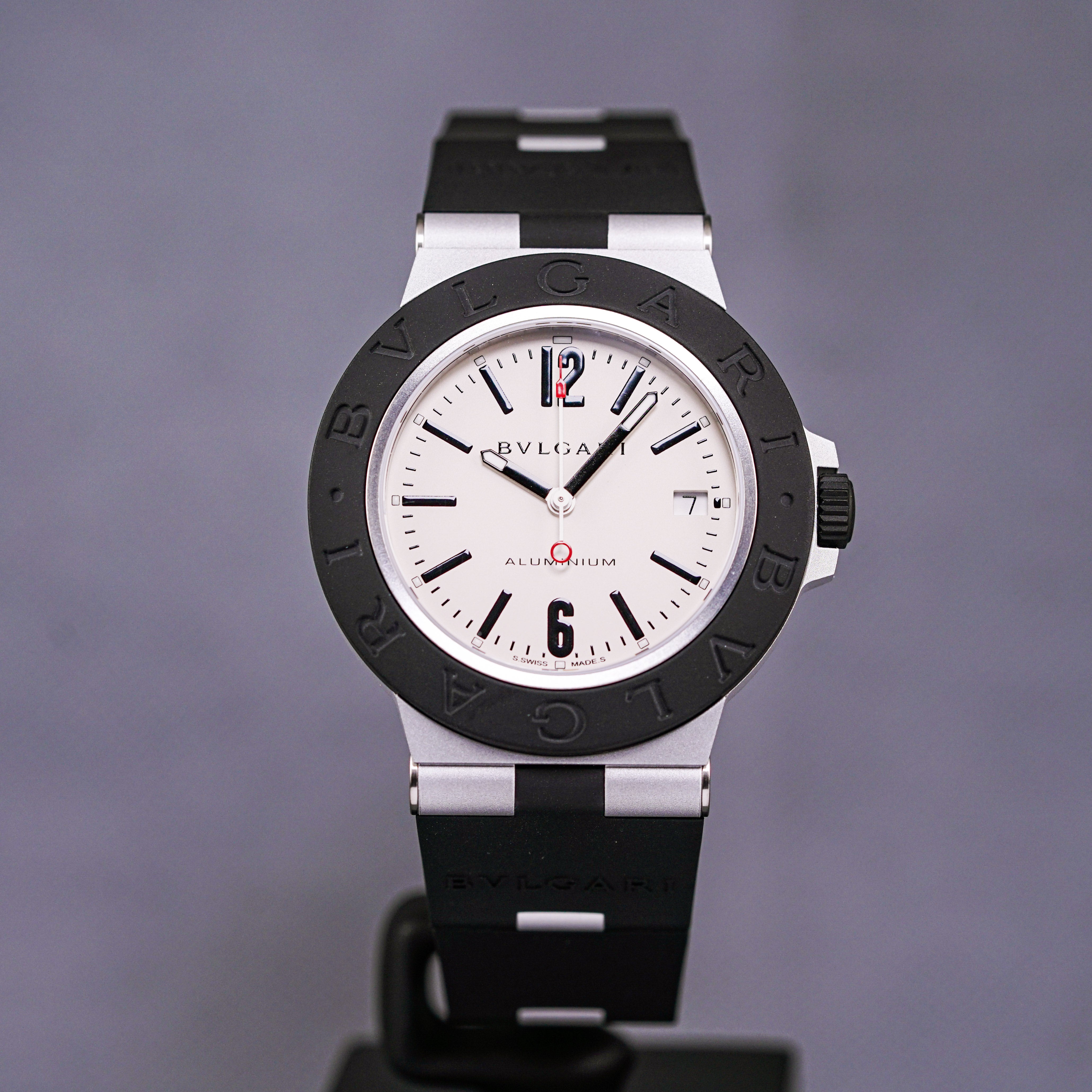 ALUMUNIUM 40MM WHITE DIAL