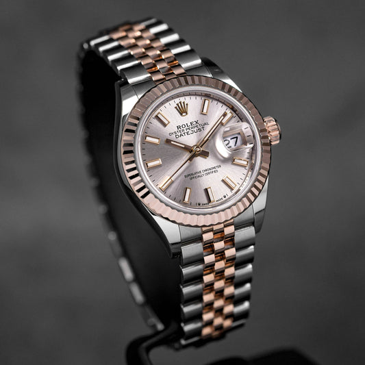 DATEJUST 28MM TWOTONE ROSEGOLD PINK DIAL (2021)