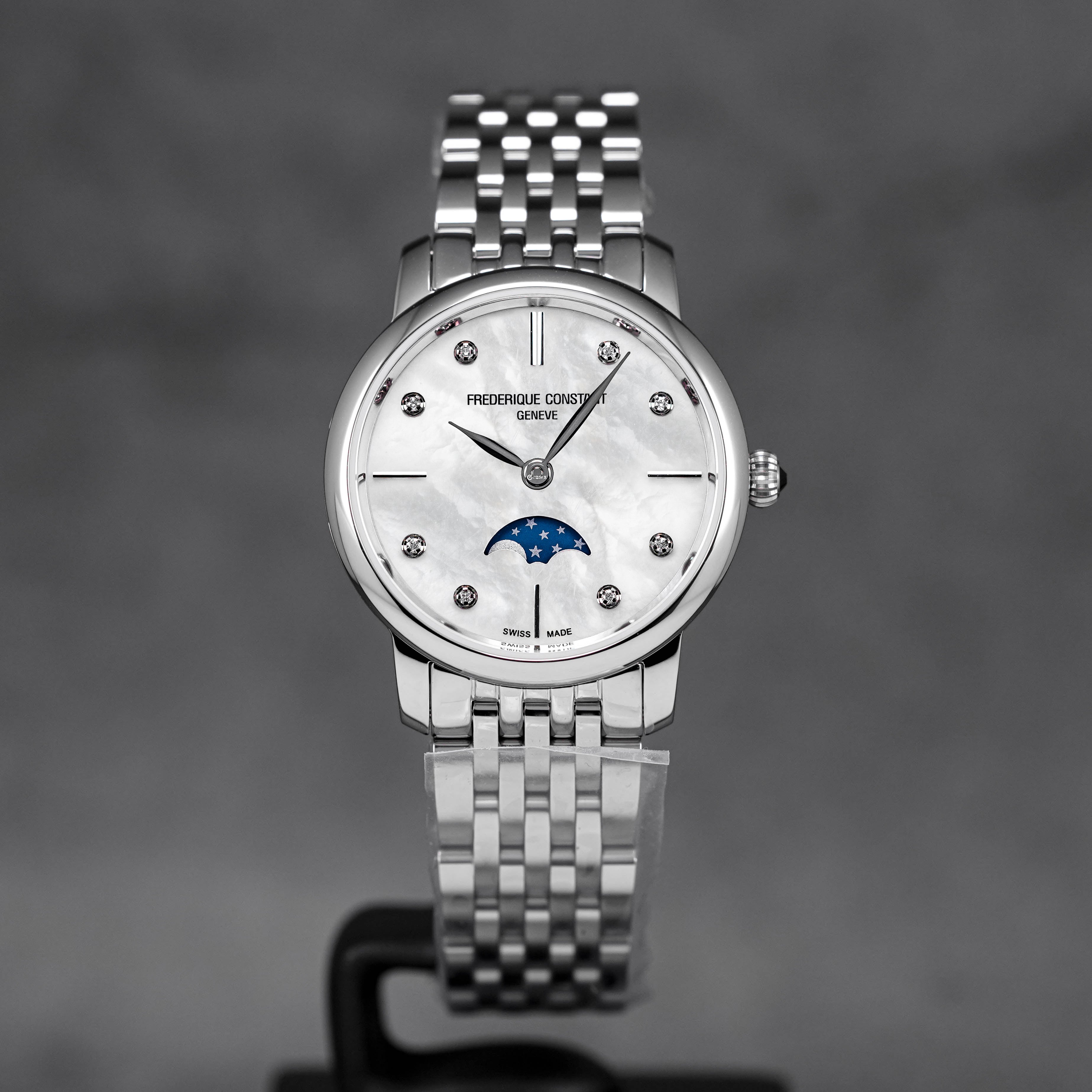 SLIMLINE MOONPHASE WHITE MOP DIAMOND DIAL (2025)