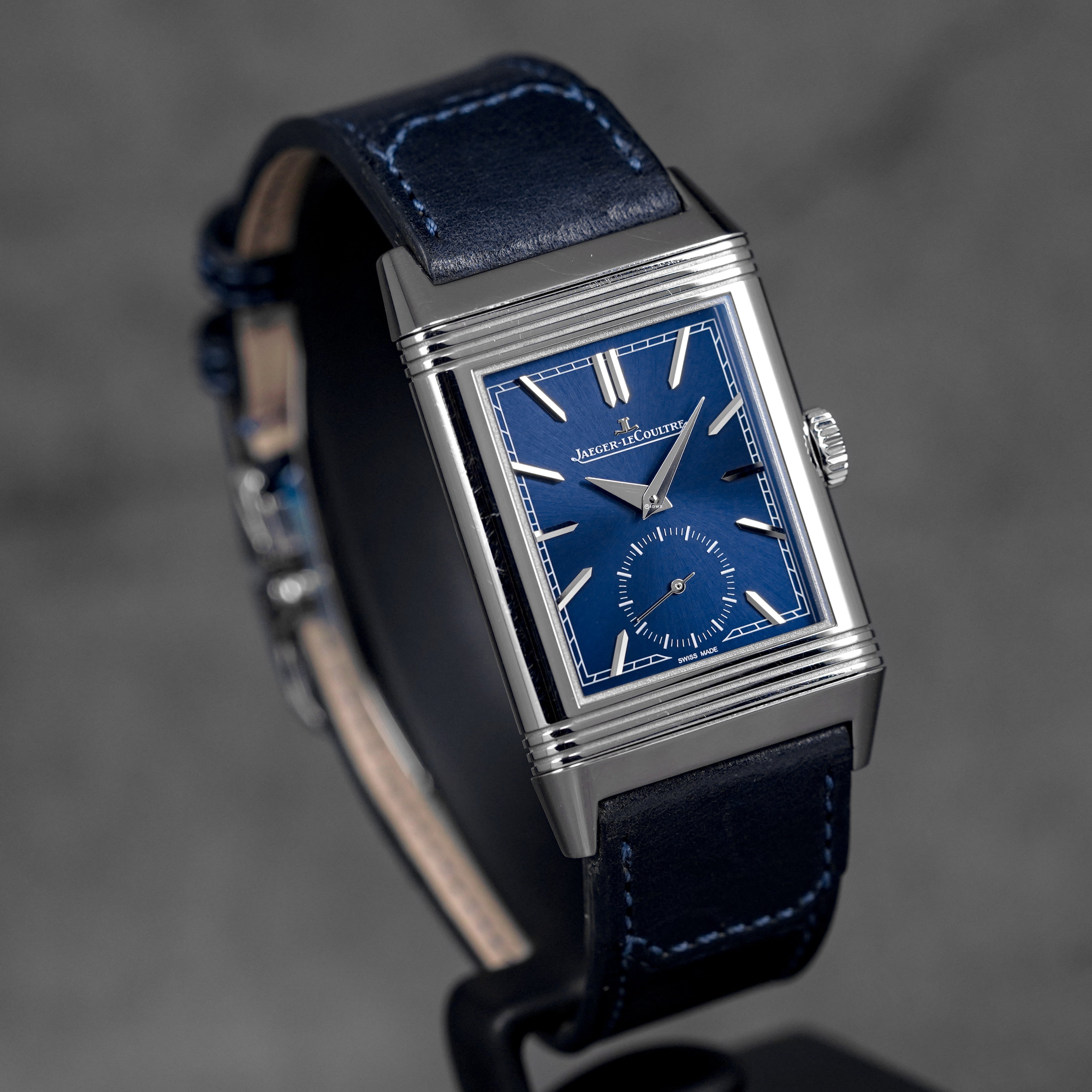 REVERSO TRIBUTE MONOFACE SMALL SECONDS BLUE DIAL (2018)