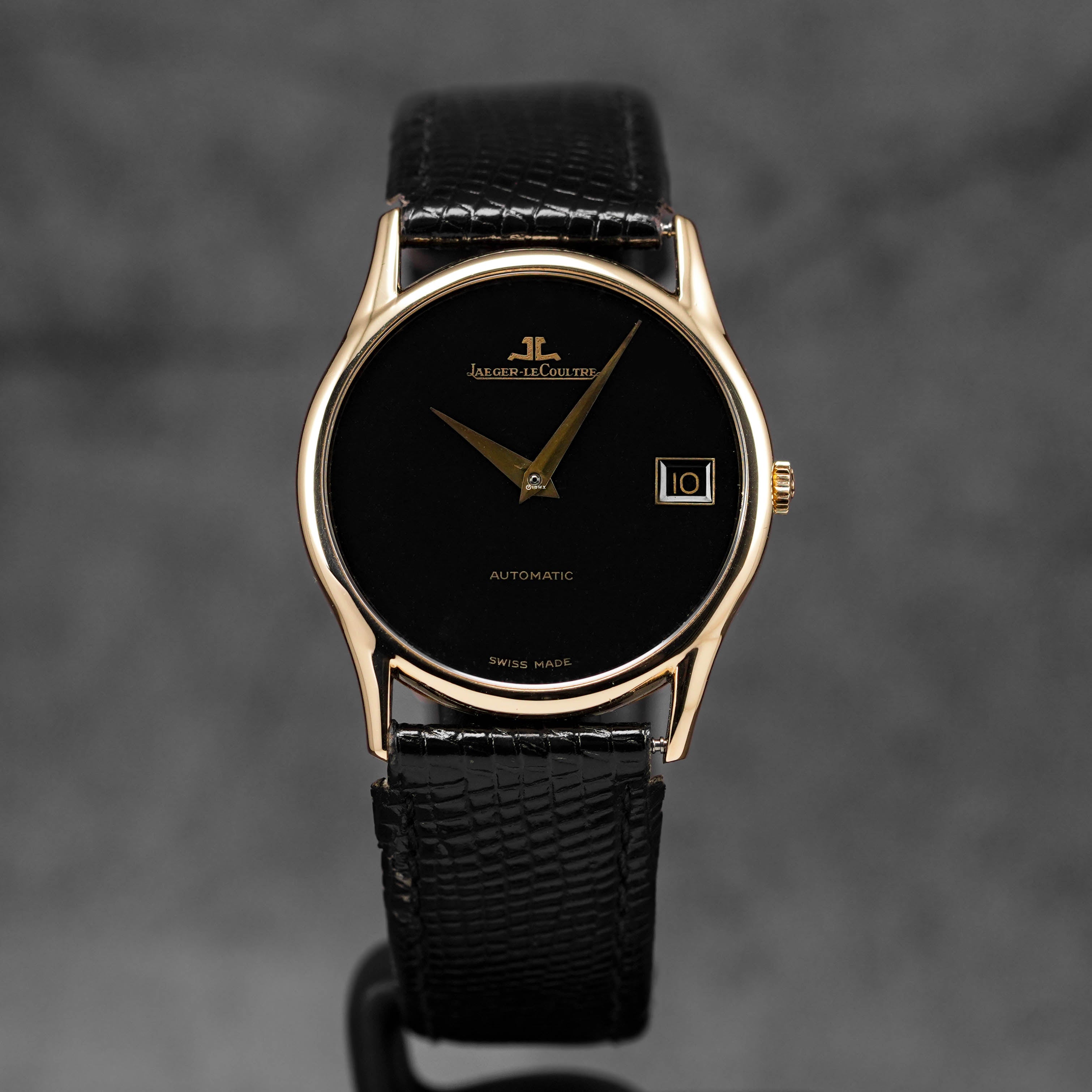 VINTAGE THIN YELLOWGOLD BLACK DIAL (WATCH ONLY)