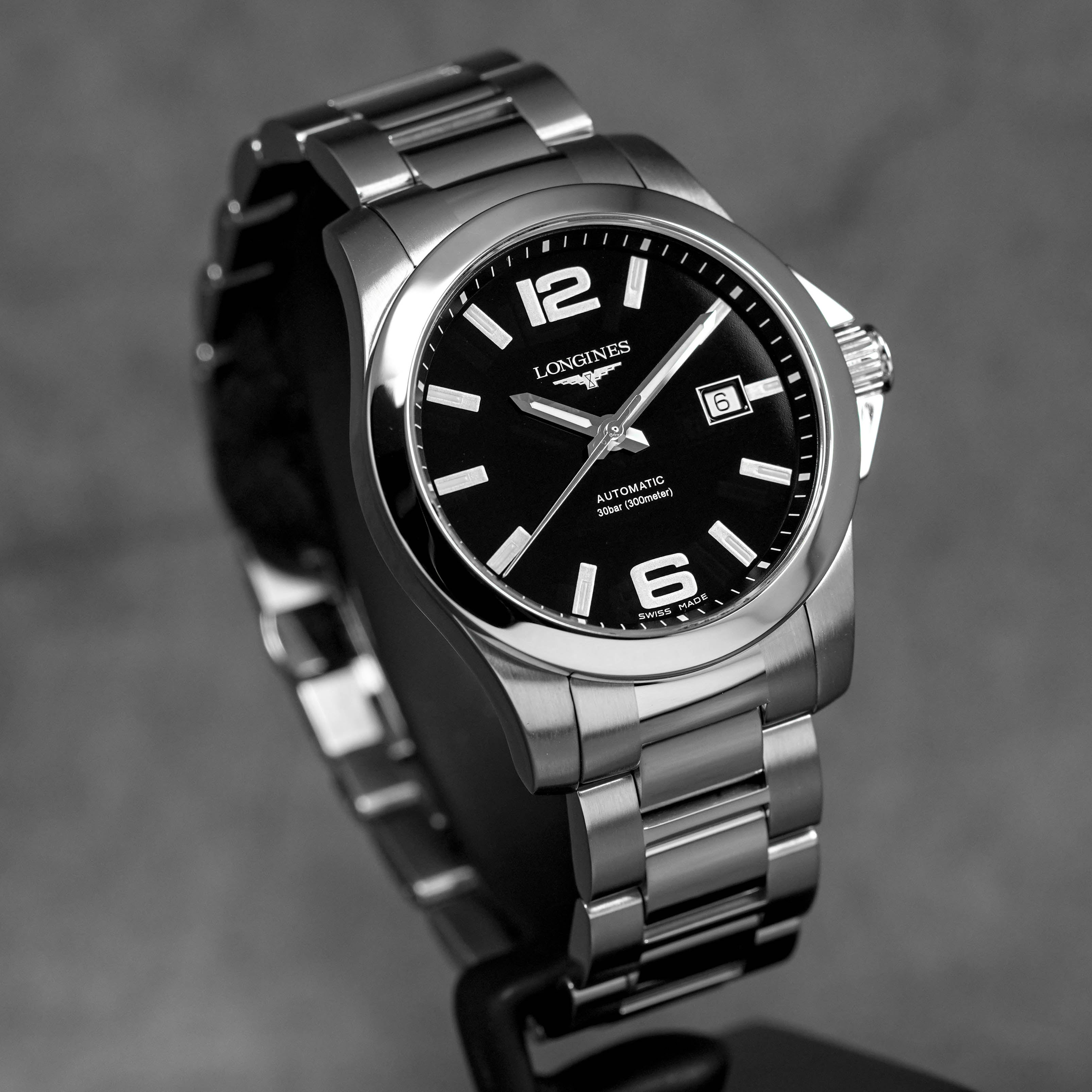 CONQUEST 41MM BLACK DIAL (2019)