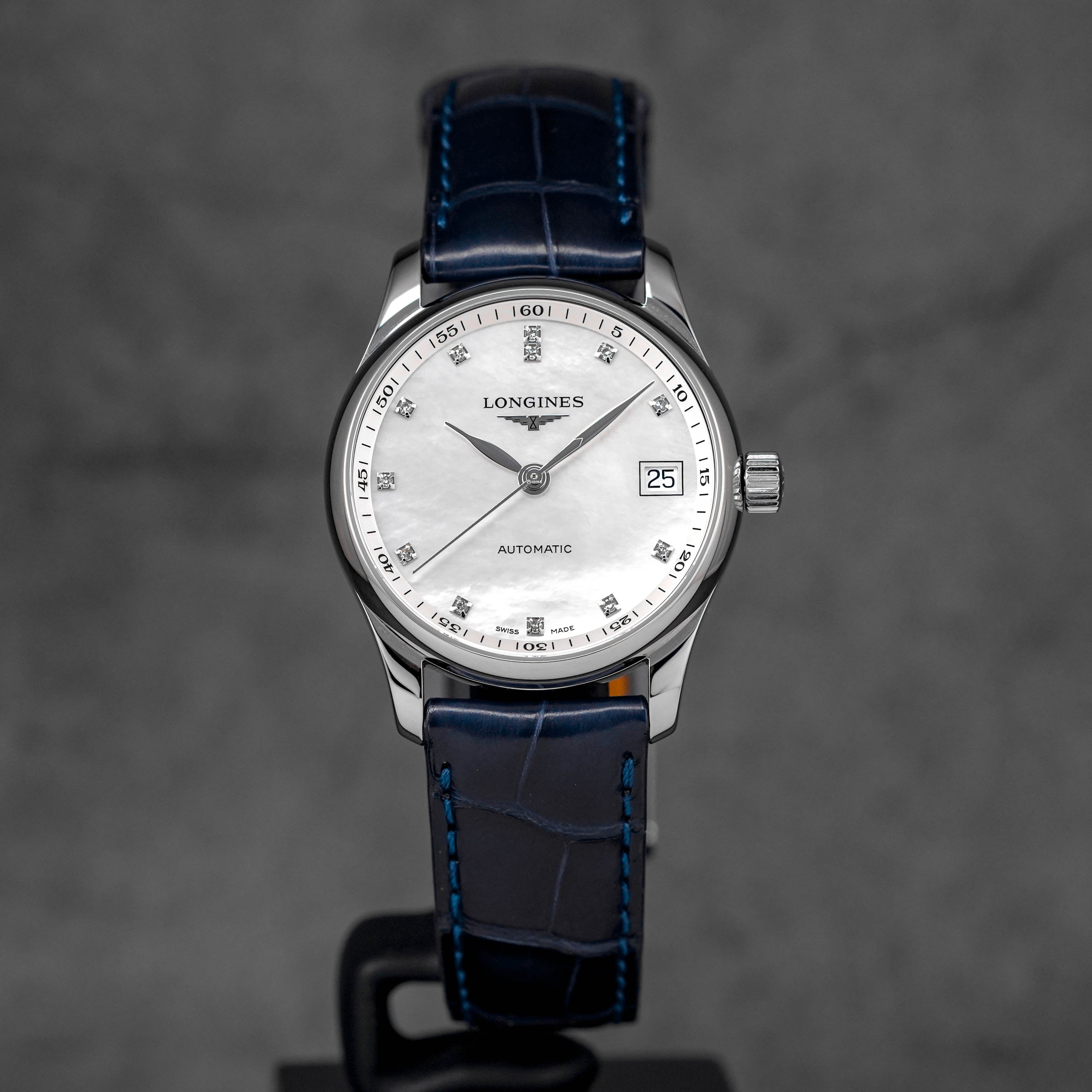 MASTER COLLECTION 34MM WHITE MOP DIAMOND DIAL (2024)