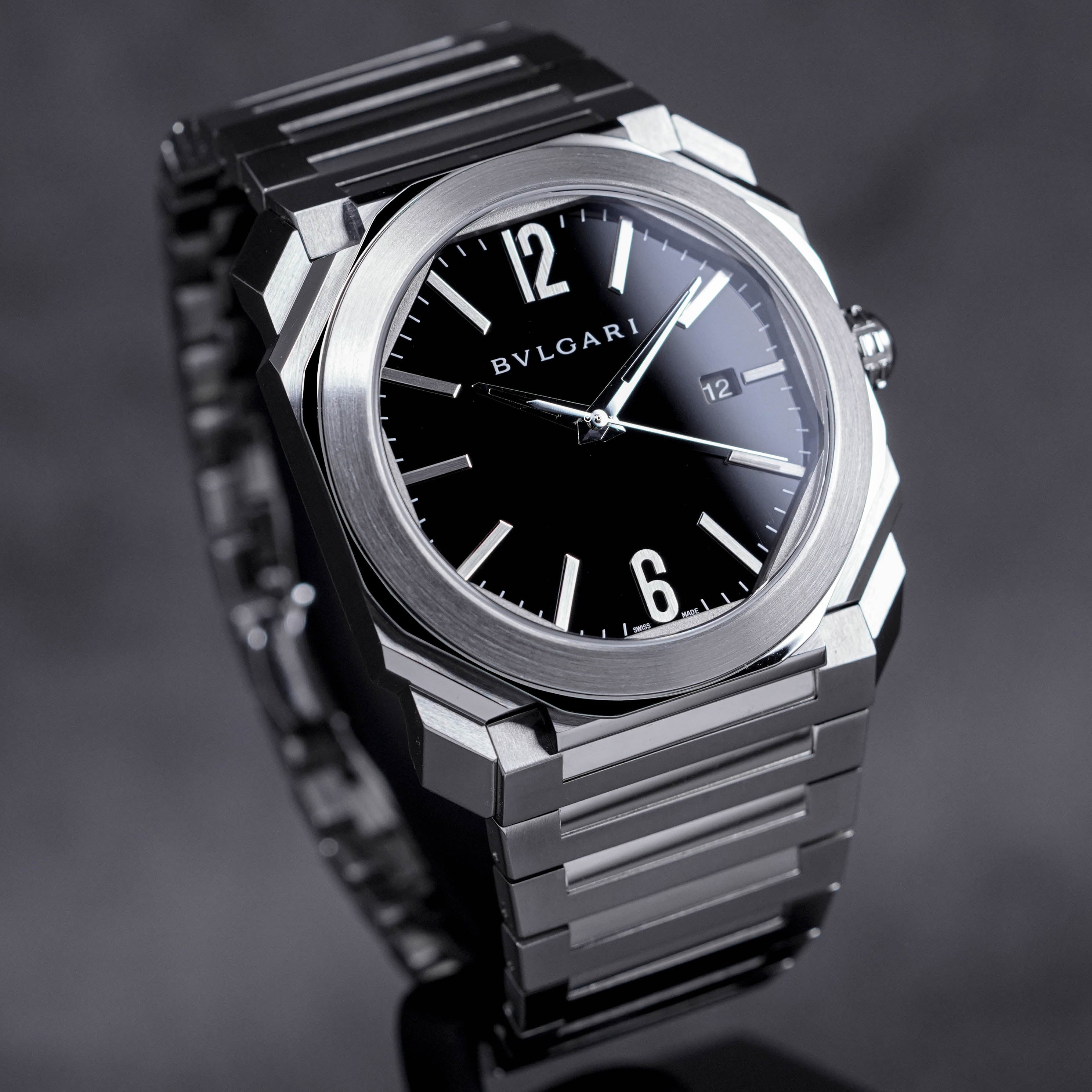 OCTO SOLOTEMPO STEEL BLACK DIAL (2018)