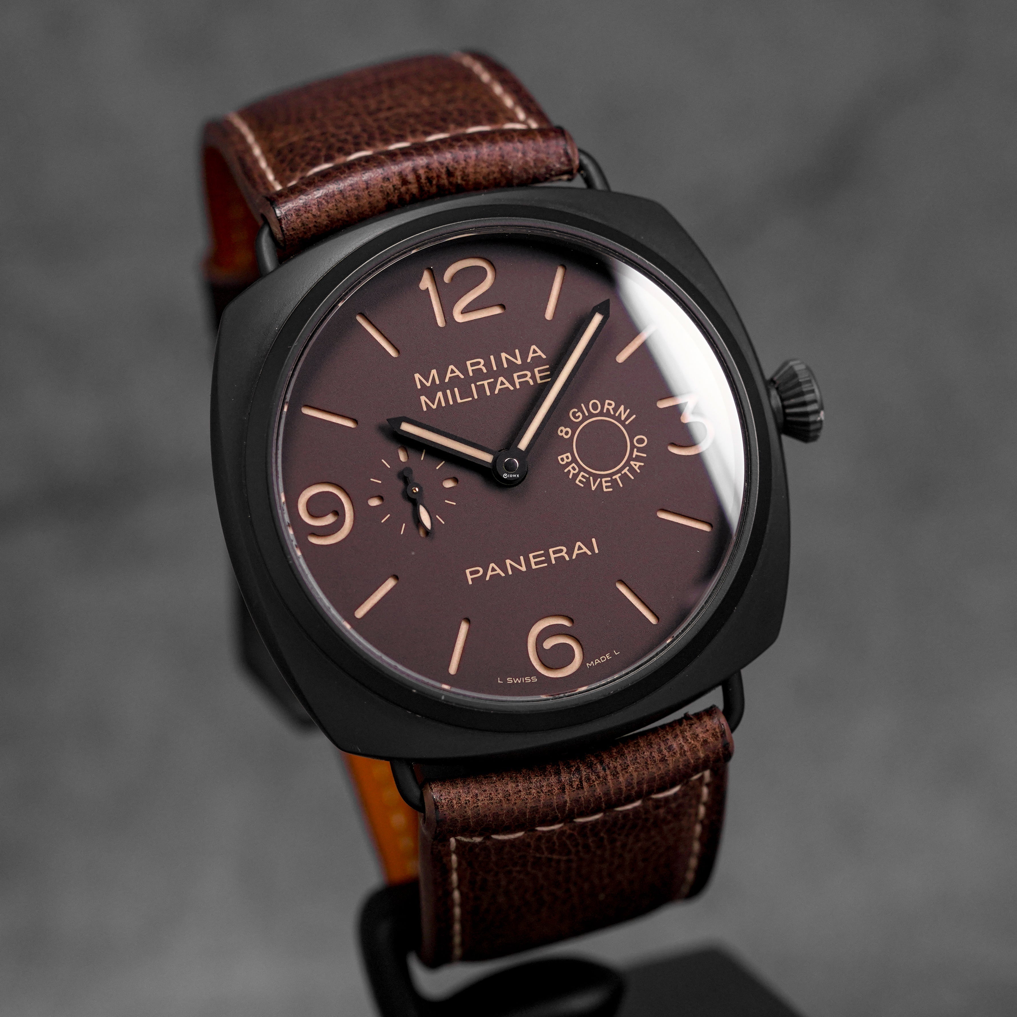 RADIOMIR MARINA MILITARE 8 GIORNI 47MM COMPOSITE BROWN DIAL PAM 339 (UNDATED)