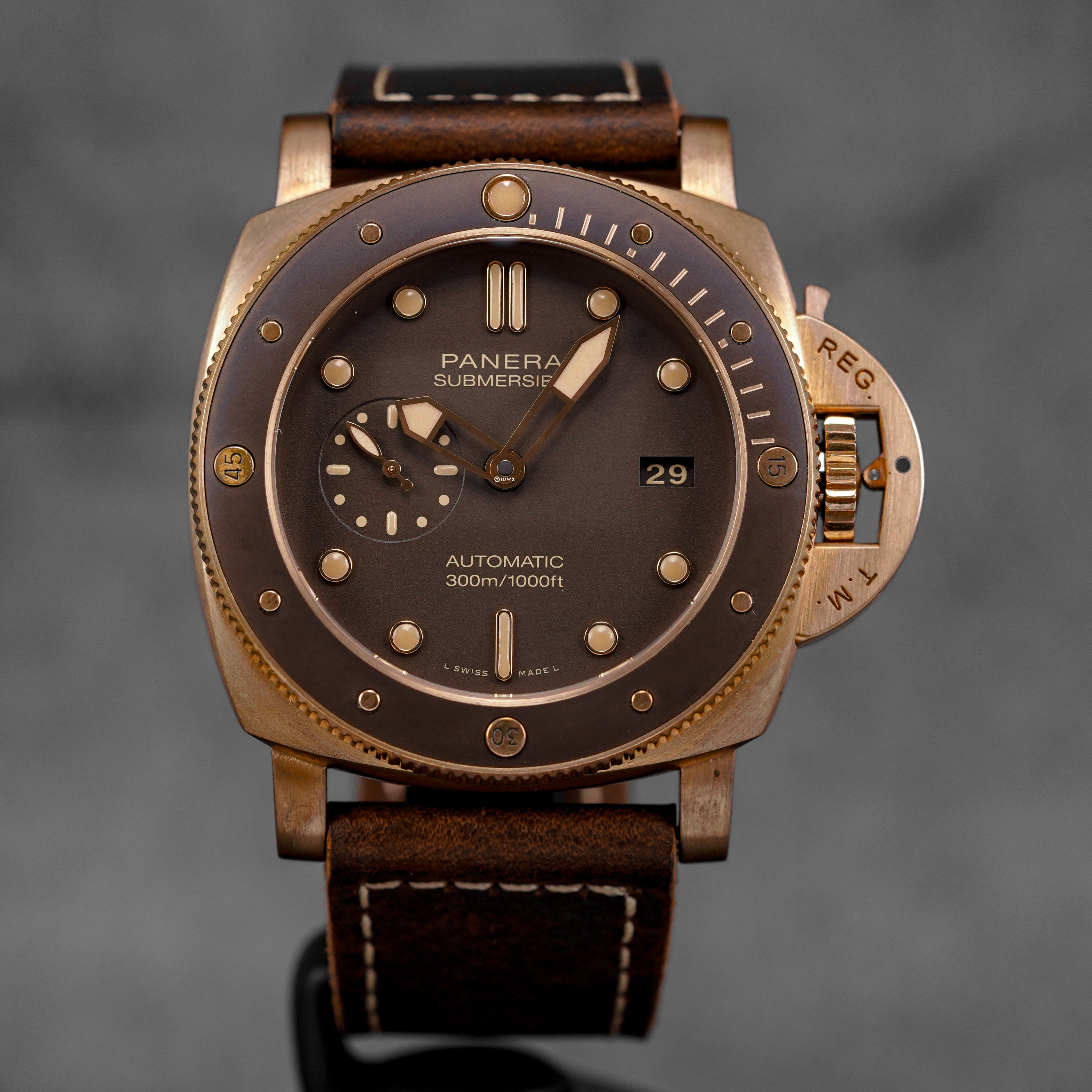 SUBMERSIBLE BRONZO 47MM BROWN DIAL PAM 968 (2021)