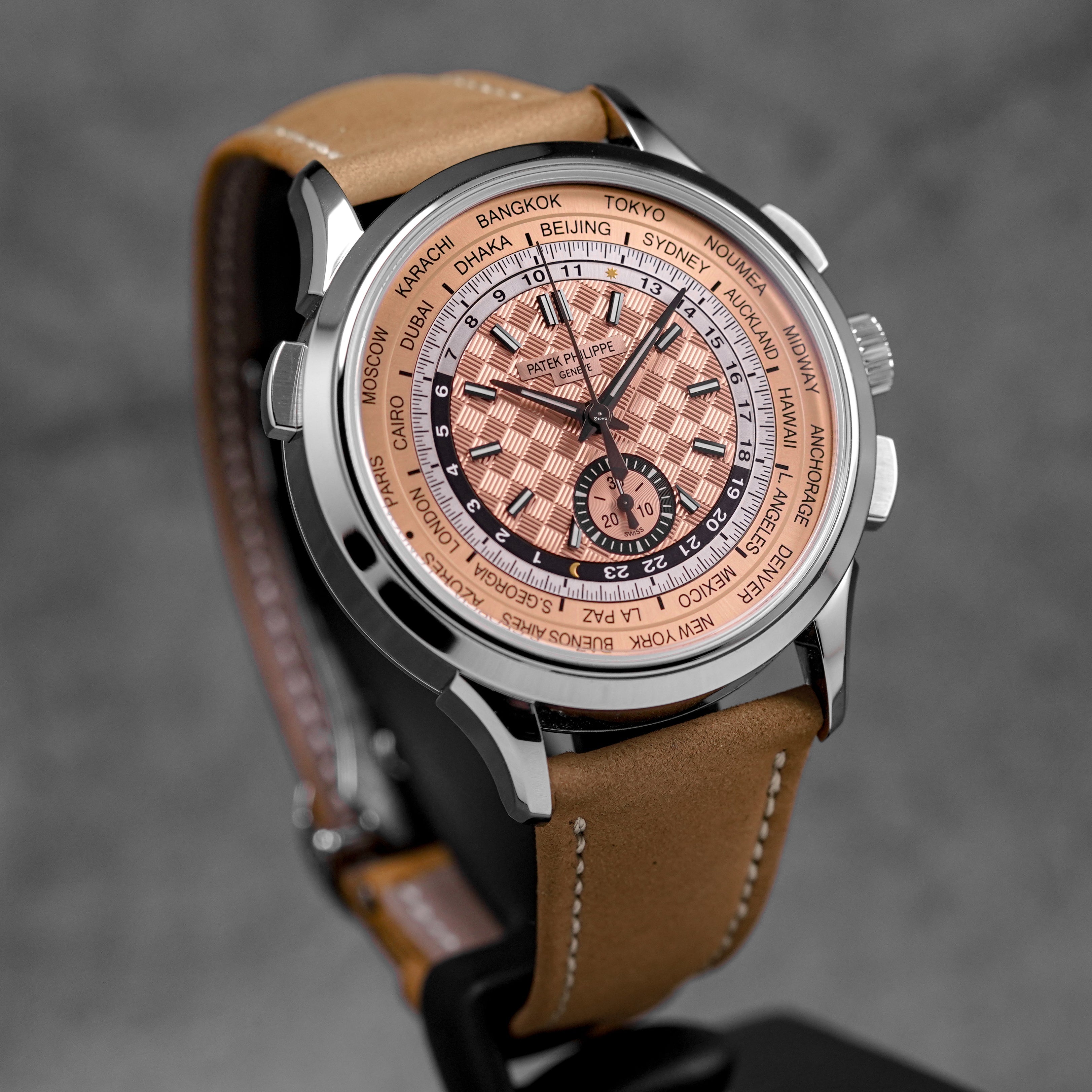 COMPLICATIONS 5935A WORLD TIME FLYBACK CHRONOGRAPH SALMON DIAL (2024)