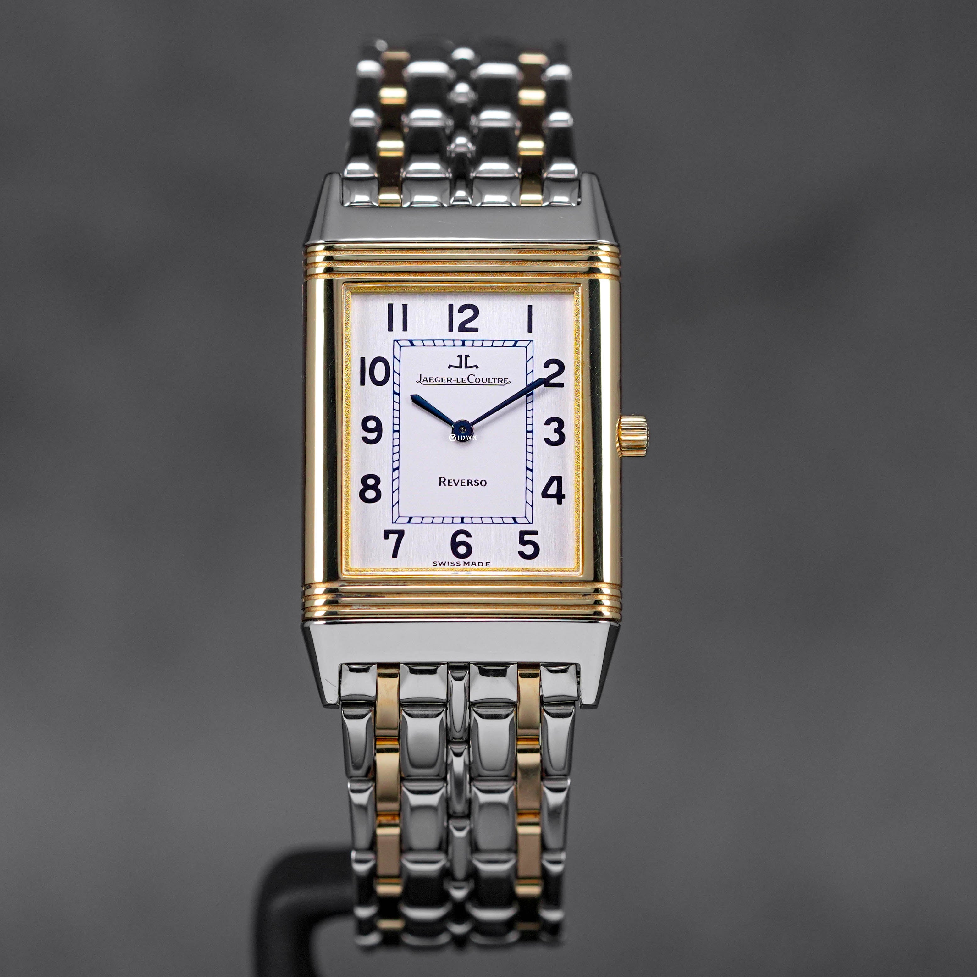 REVERSO CLASSIC TWOTONE YELLOWGOLD SILVER DIAL (WATCH ONLY)