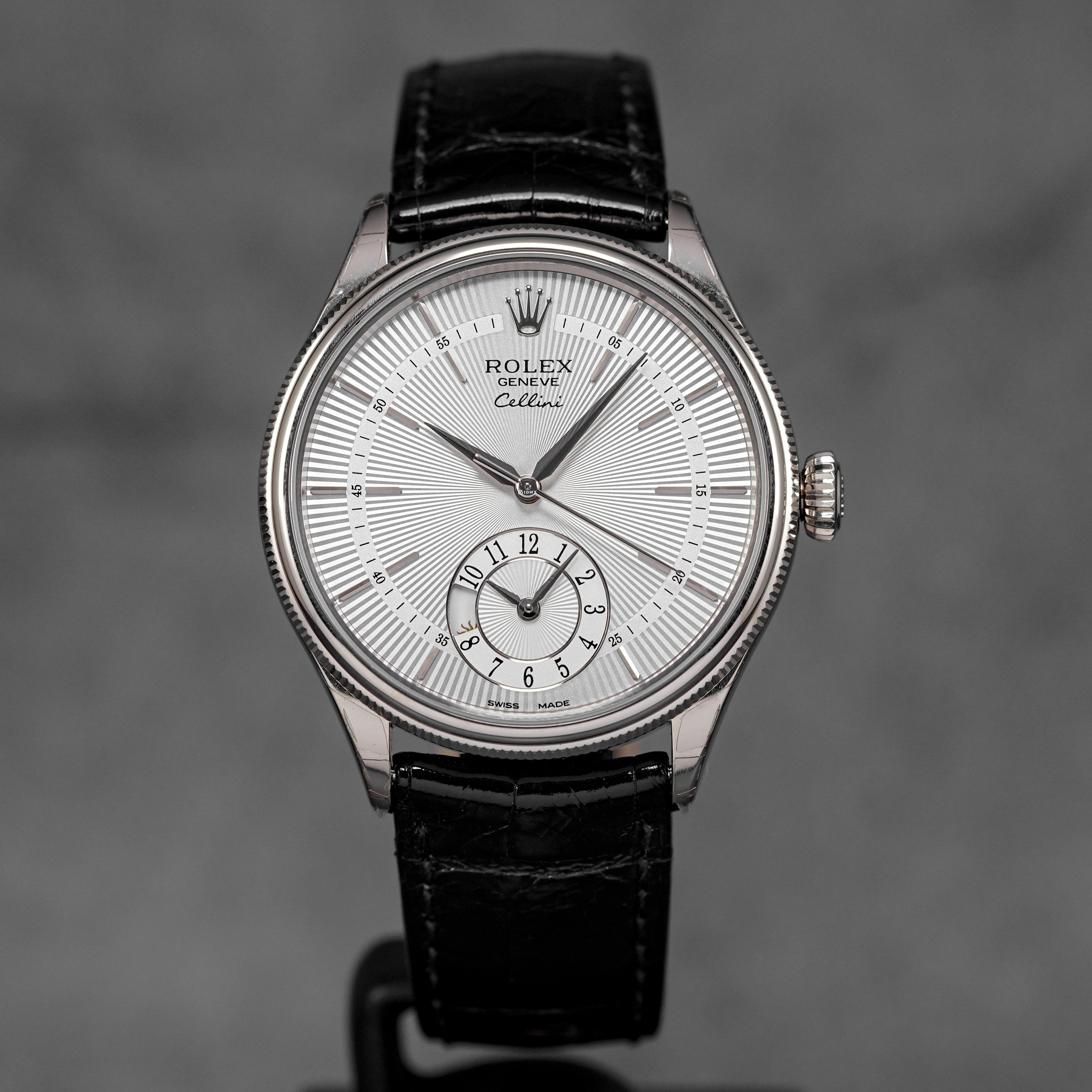 CELLINI DUAL TIME WHITEGOLD SILVER DIAL (2018)