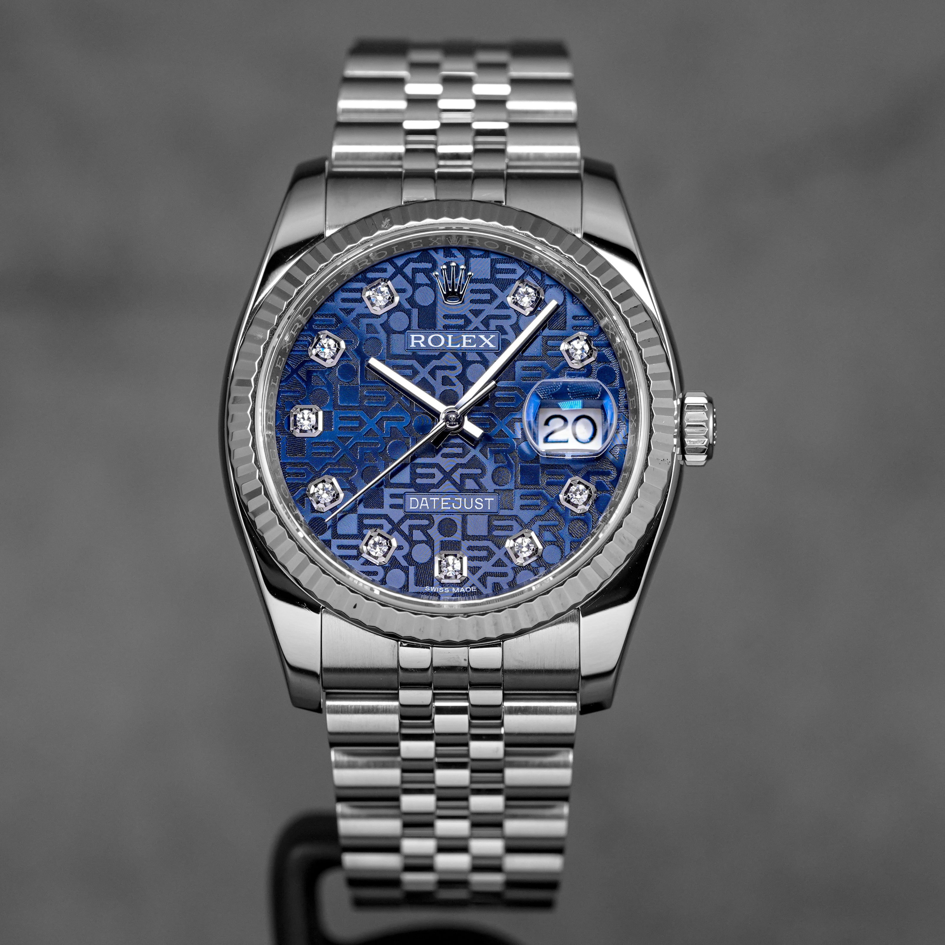 DATEJUST 36MM BLUE COMPUTERIZED DIAMOND DIAL (2015)