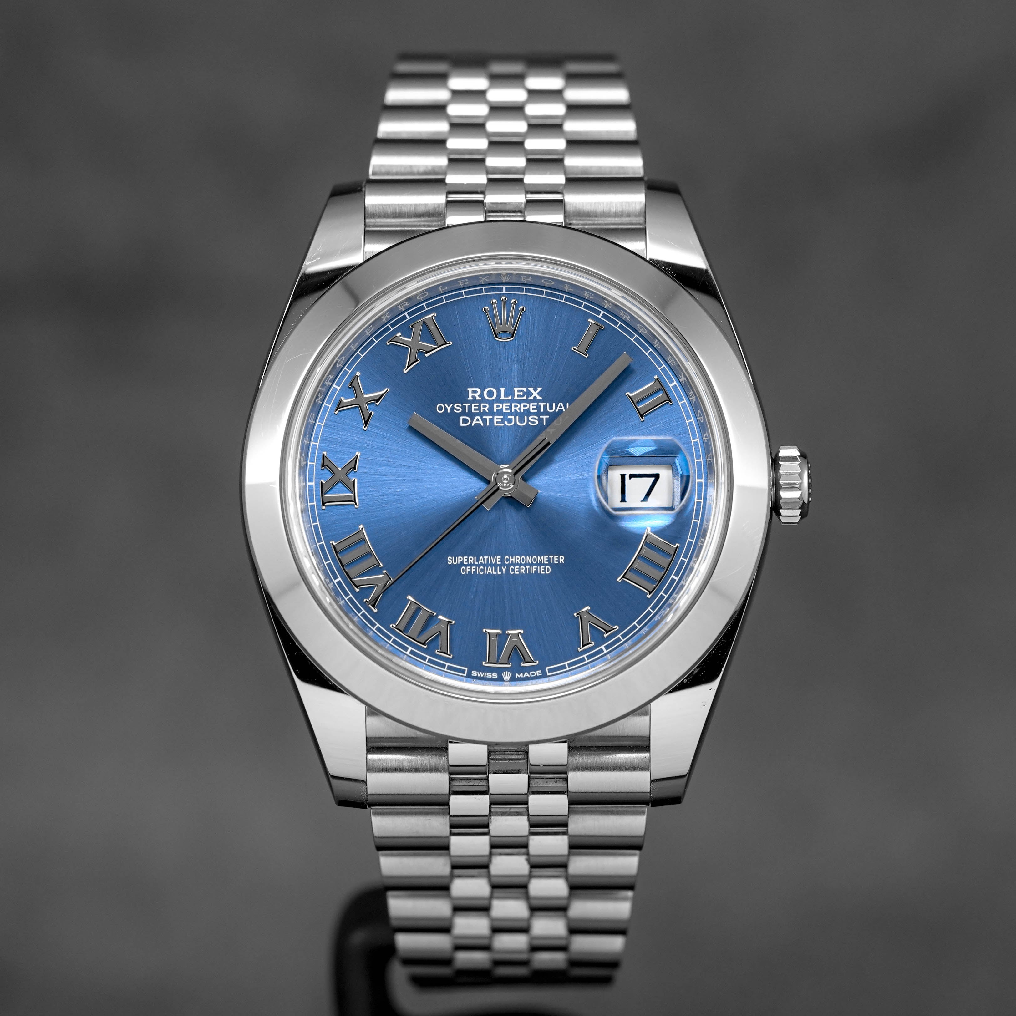 ROLEX DATEJUST 41MM BLUE AZZURRO DIAL (2022) – ONELUXE