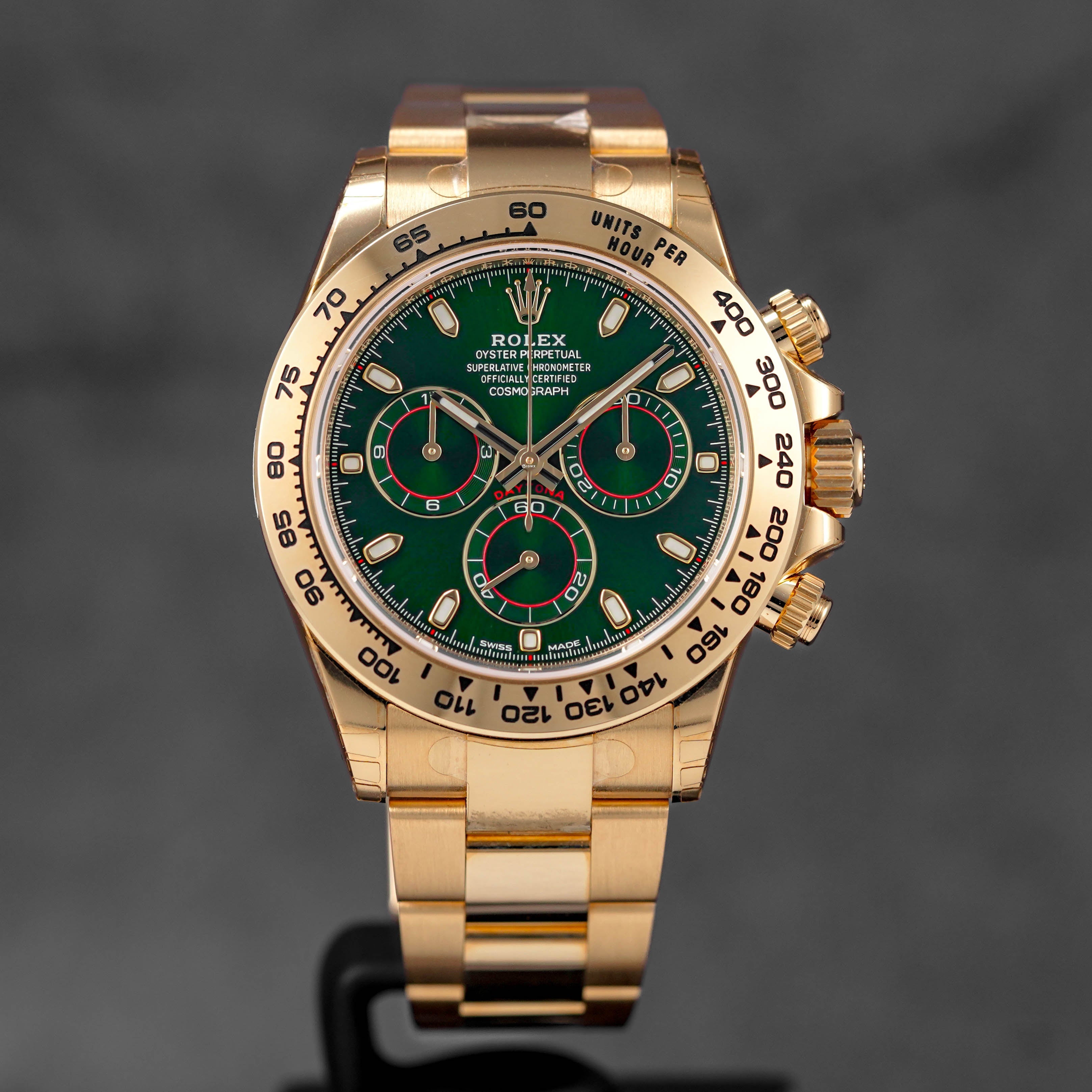 ROLEX DAYTONA YELLOWGOLD GREEN DIAL 'JOHN MAYER' (2019) – ONELUXE