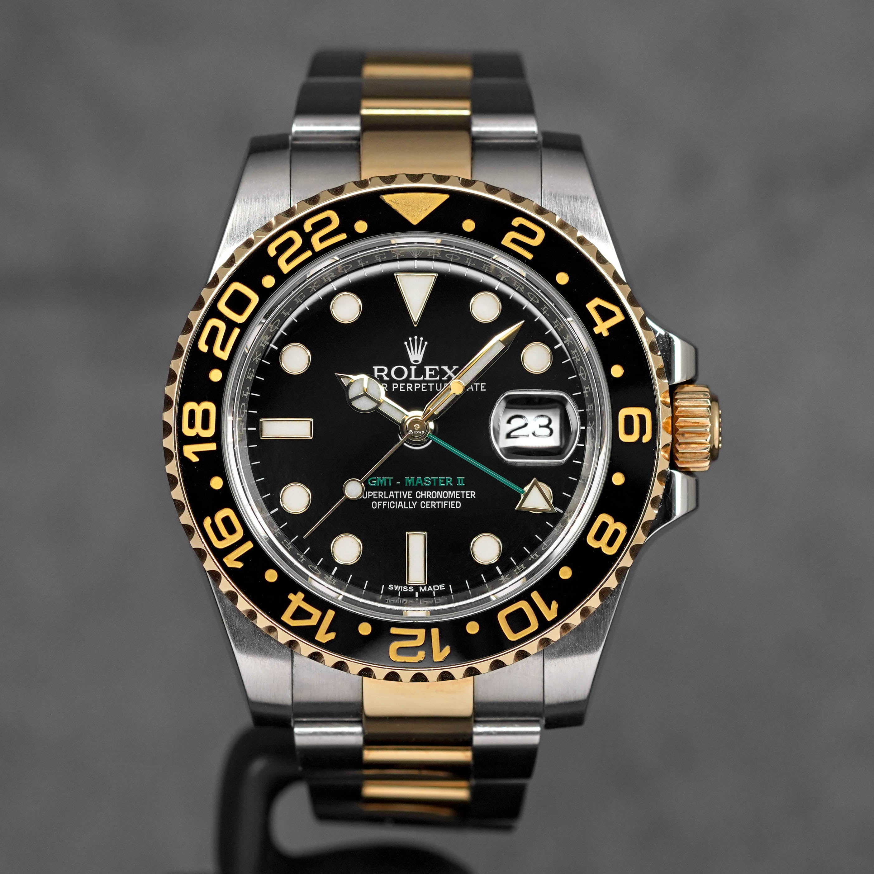 GMT MASTER-II TWOTONE YELLOWGOLD BLACK DIAL (2018)