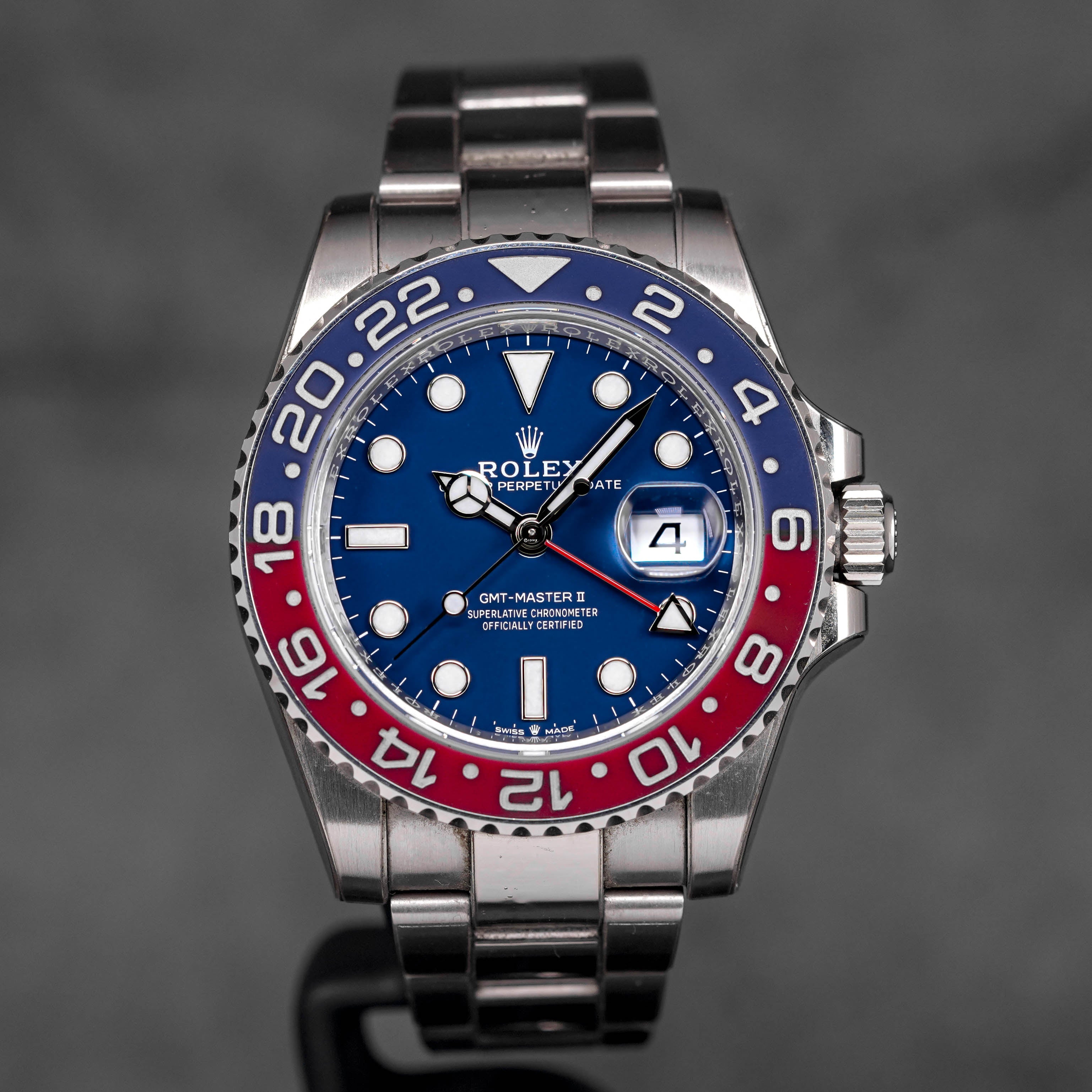 ROLEX GMT MASTER-II 'PEPSI' WHITEGOLD MIDNIGHT BLUE DIAL (2022