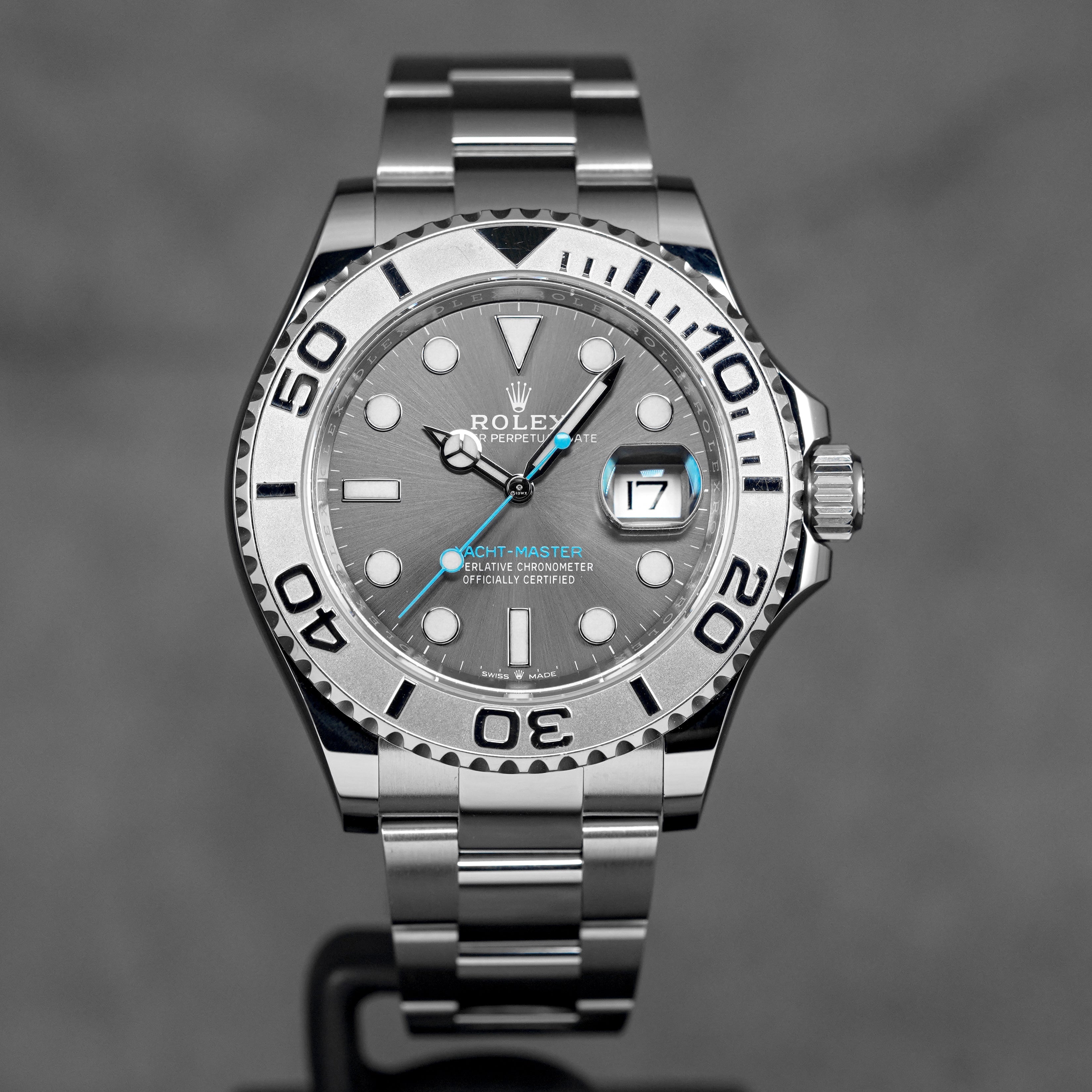 YACHT-MASTER 40MM PLATINUM RHODIUM DIAL PLATINUM BEZEL (2022)