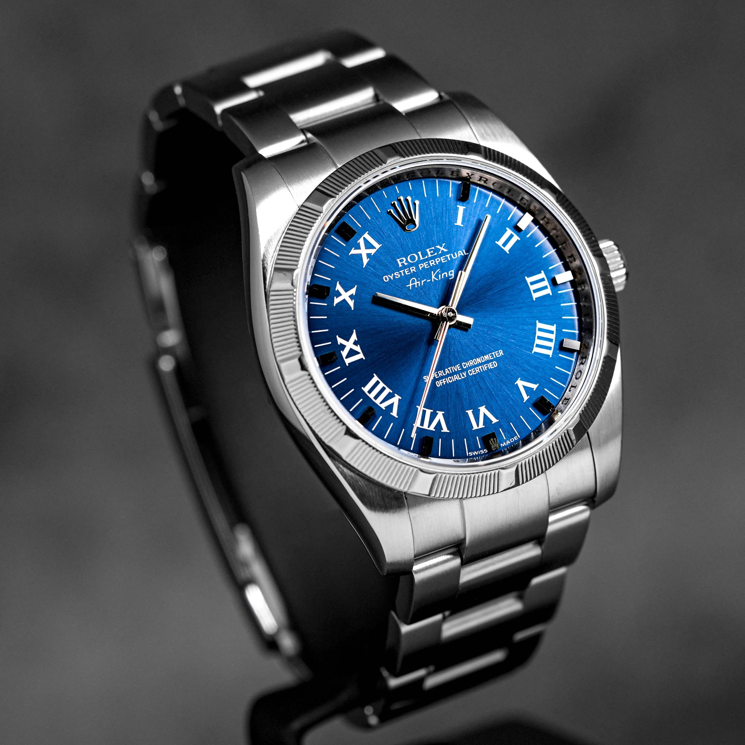 AIR KING 34MM BLUE ROMAN DIAL (2009)