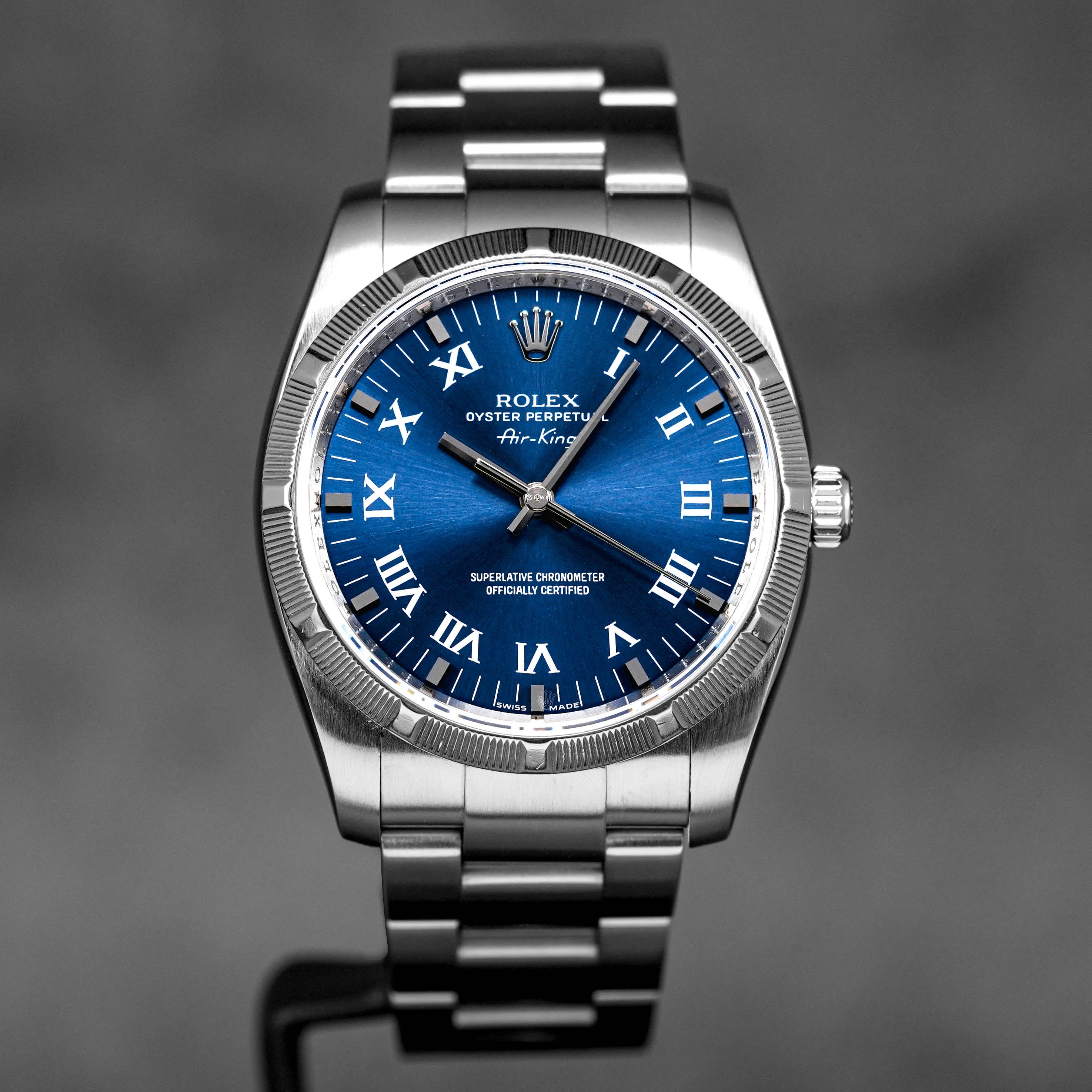 AIR KING 34MM BLUE ROMAN DIAL (2009)