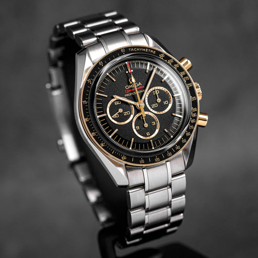 SPEEDMASTER 'TOKYO 2020' TWOTONE YELLOWGOLD BLACK DIAL LIMITED EDITION (WATCH ONLY)
