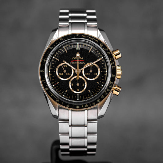 SPEEDMASTER 'TOKYO 2020' TWOTONE YELLOWGOLD BLACK DIAL LIMITED EDITION (WATCH ONLY)