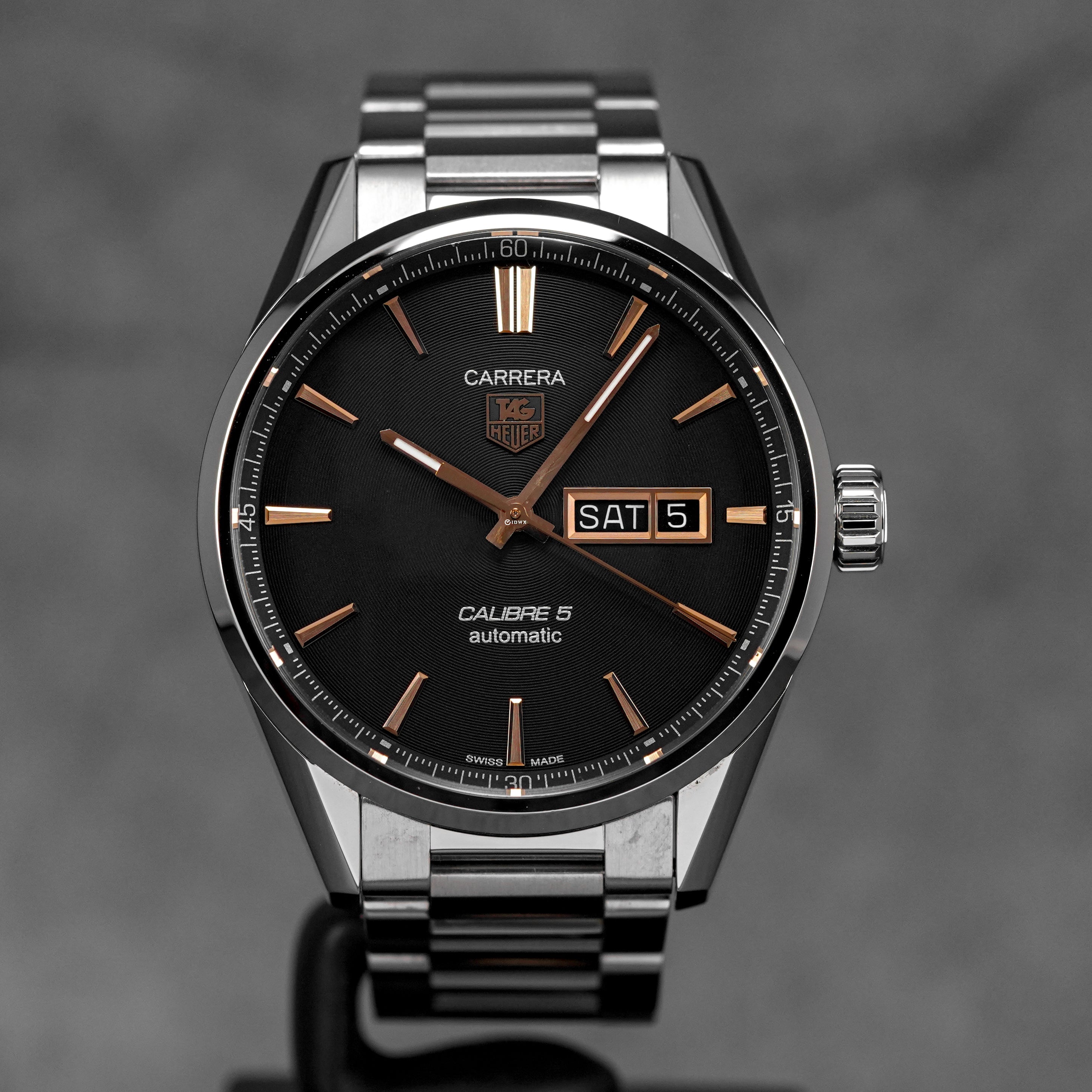 CARRERA CALIBRE 5 DAY-DATE BLACK DIAL (2015)