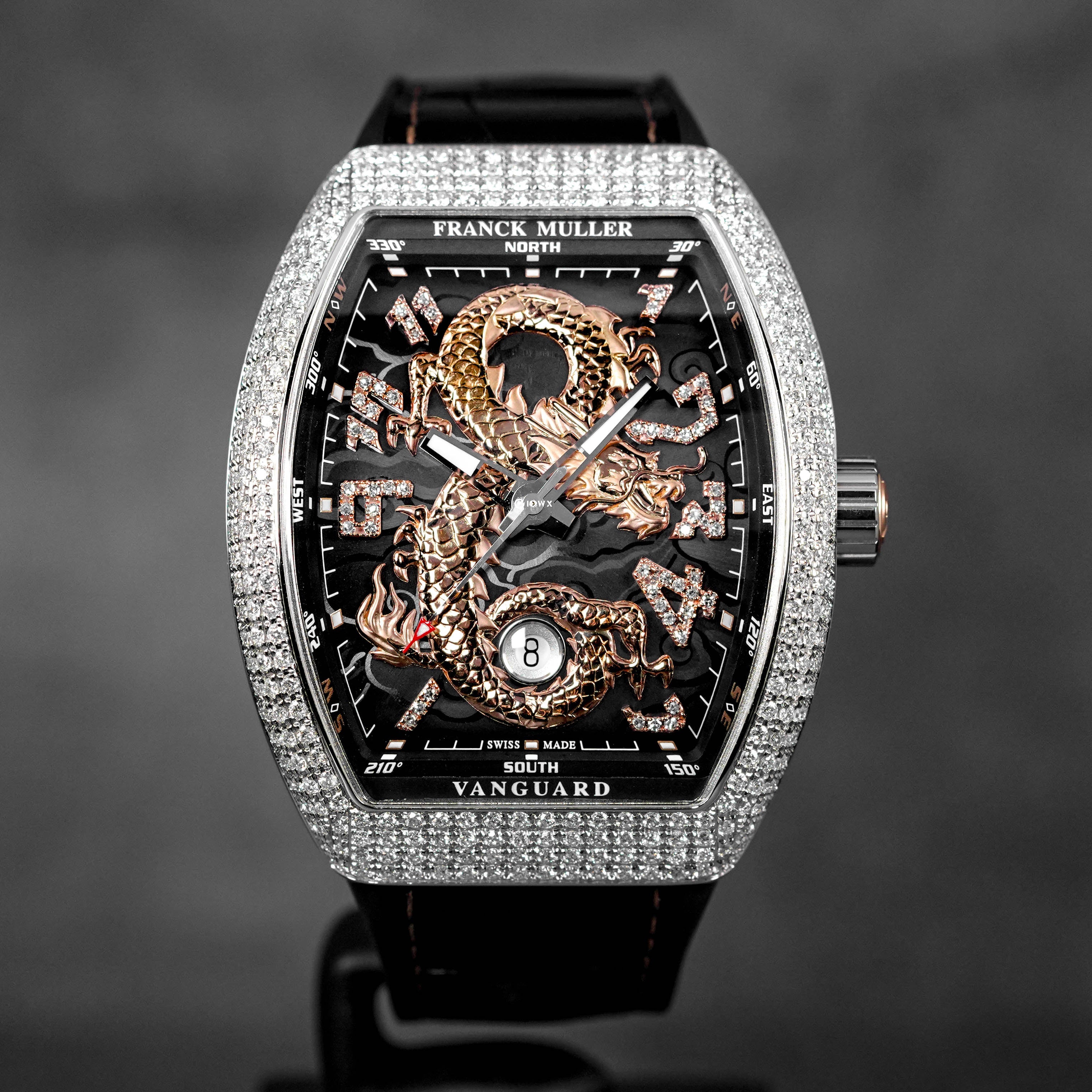 FRANCK MULLER VANGUARD V45 GOLD DRAGON DIAMOND LIMITED EDITION