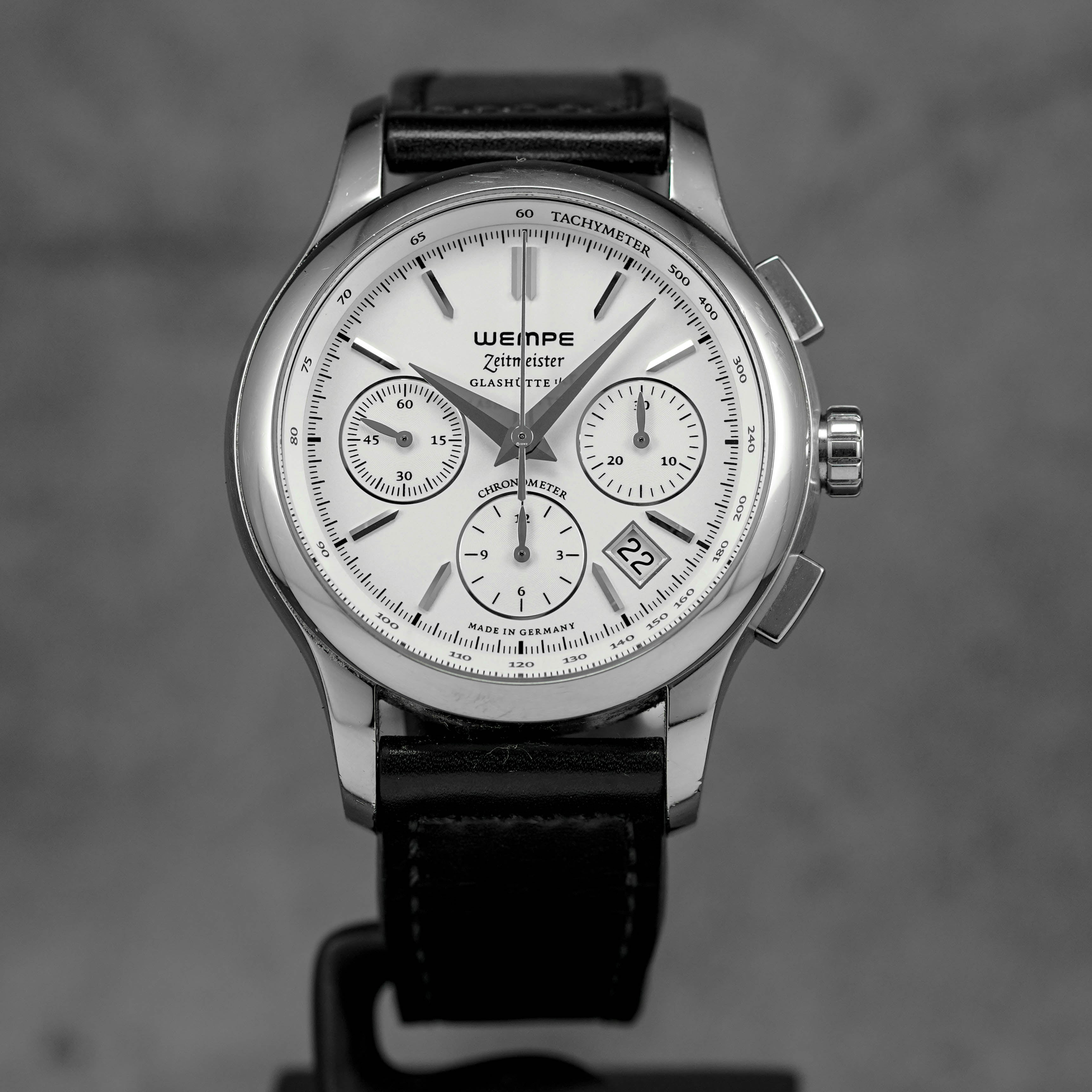 ZEITMEISTER GLASHUTTE CLASSIC CHRONOGRAPH WHITE DIAL (2013)