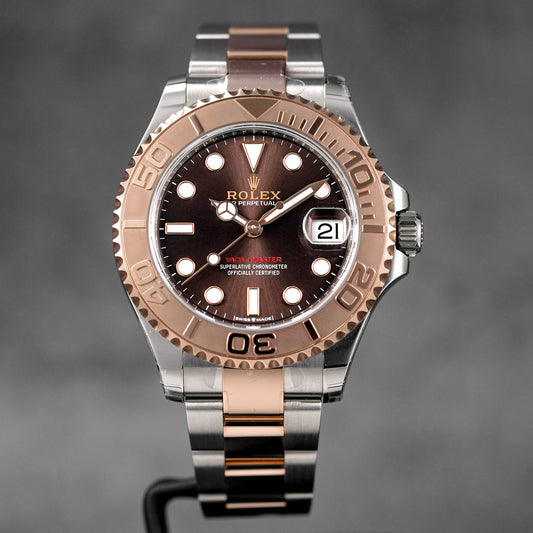 YACHT-MASTER 37MM TWOTONE ROSEGOLD CHOCO DIAL (2024)