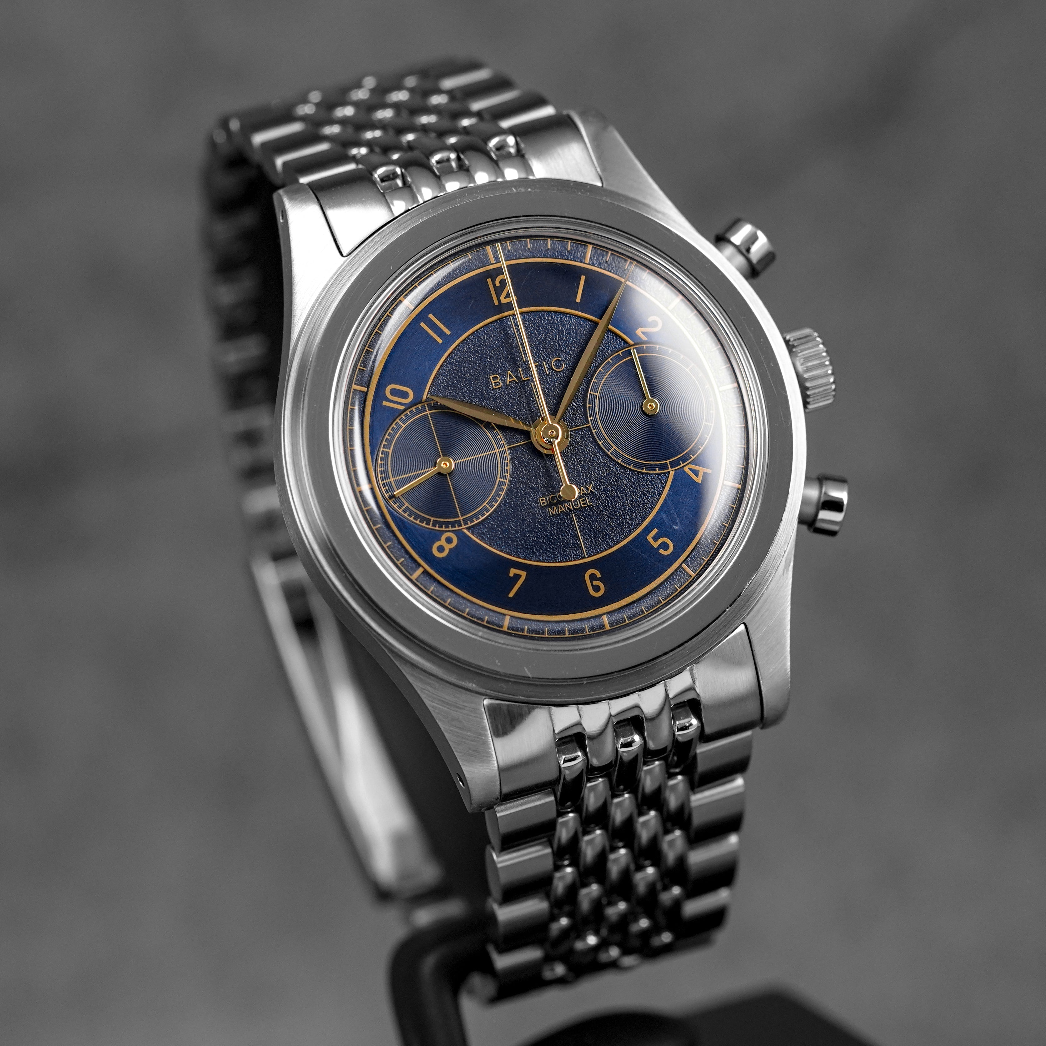 BICOMPAX 002 38MM CHRONOGRAPH BLUE GILT DIAL (2021)