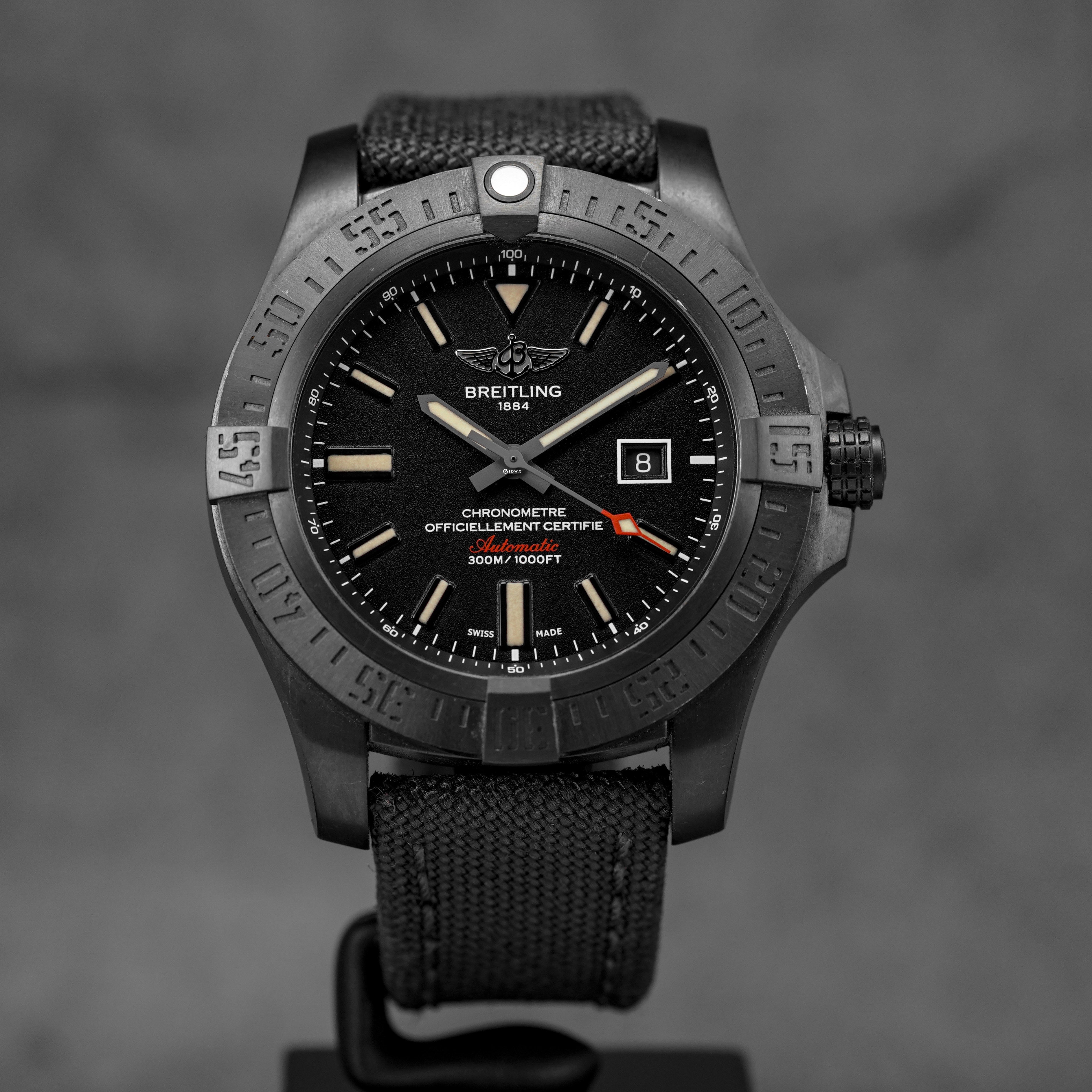 AVENGER BLACKBIRD 48MM DLC-COATED TITANIUM BLACK DIAL (WATCH ONLY)