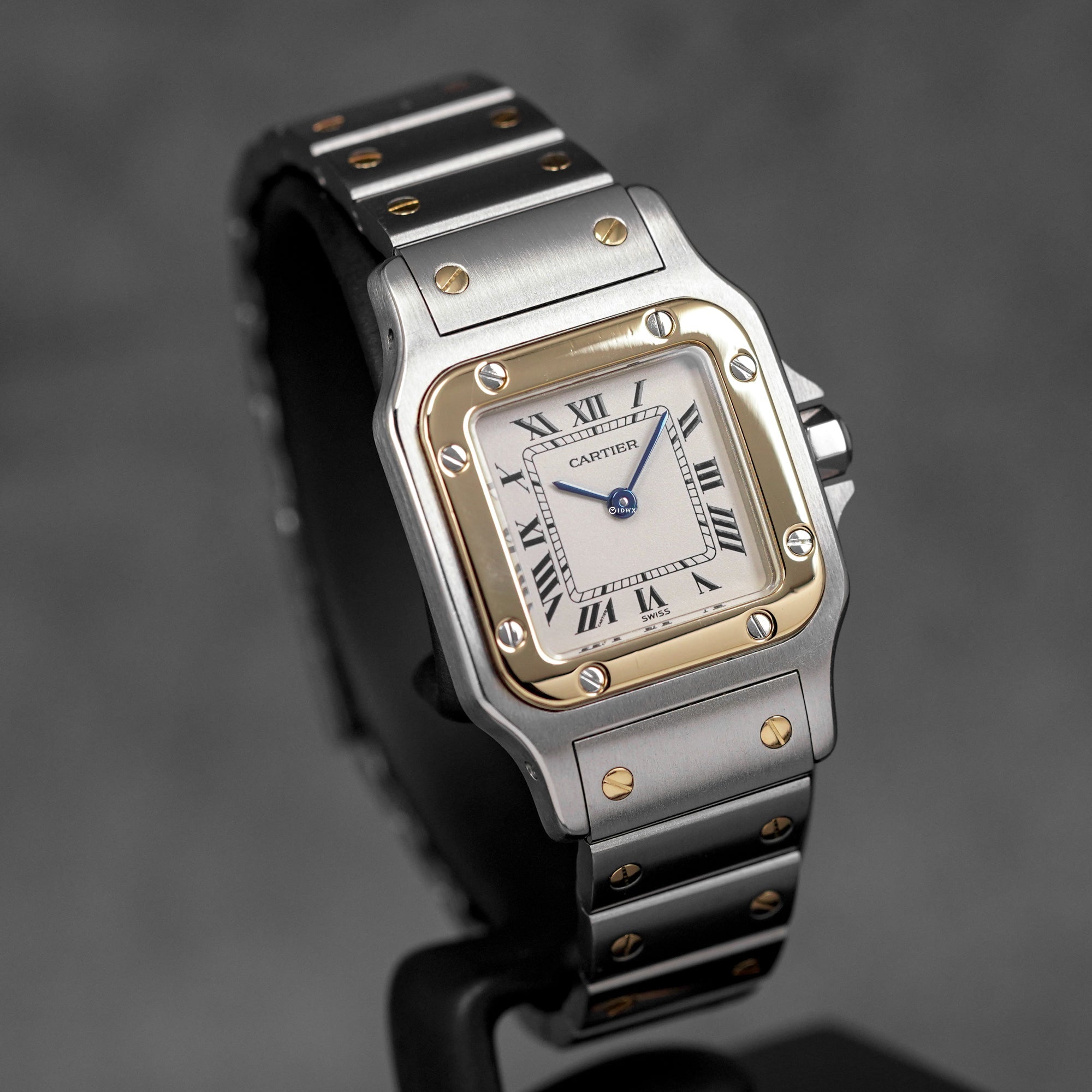 SANTOS GALBEE TWOTONE YELLOWGOLD SILVER DIAL (1997)