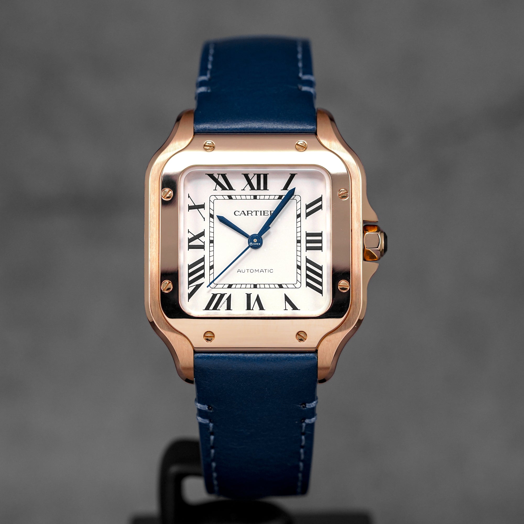 SANTOS M ROSEGOLD SILVER DIAL (2025)