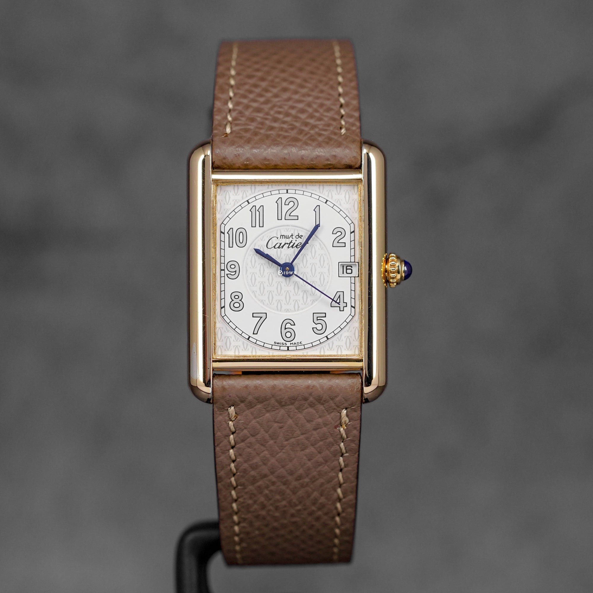 TANK MUST VERMEIL YELLOWGOLD SILVER ARABIC DIAL (WATCH ONLY)