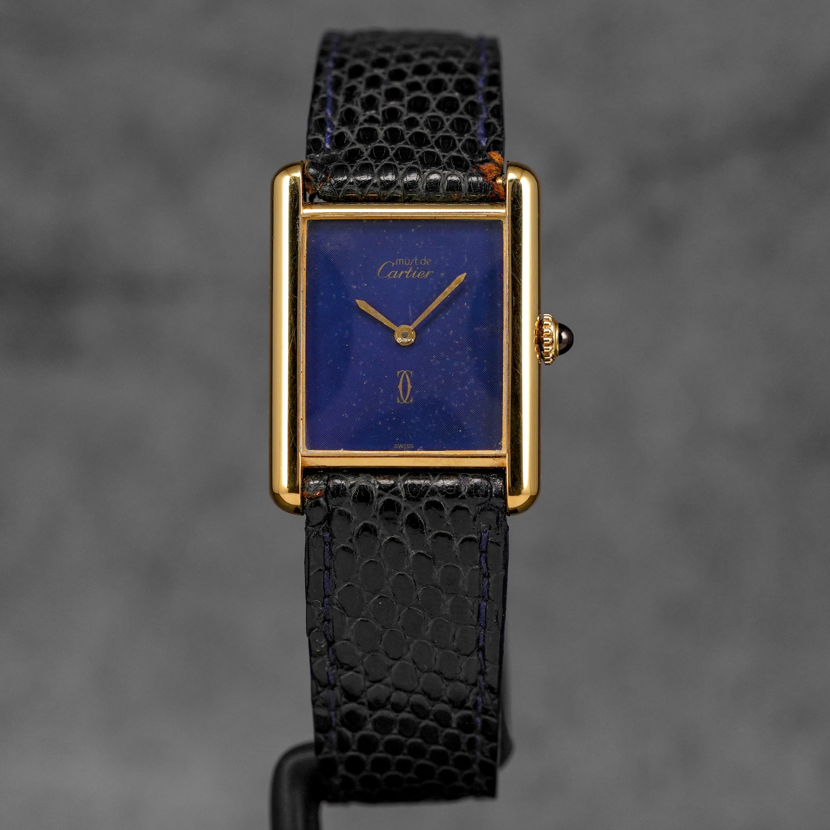 TANK MUST VERMEIL YELLOWGOLD-PLATED LAPIS LAZULI DIAL (WATCH ONLY)