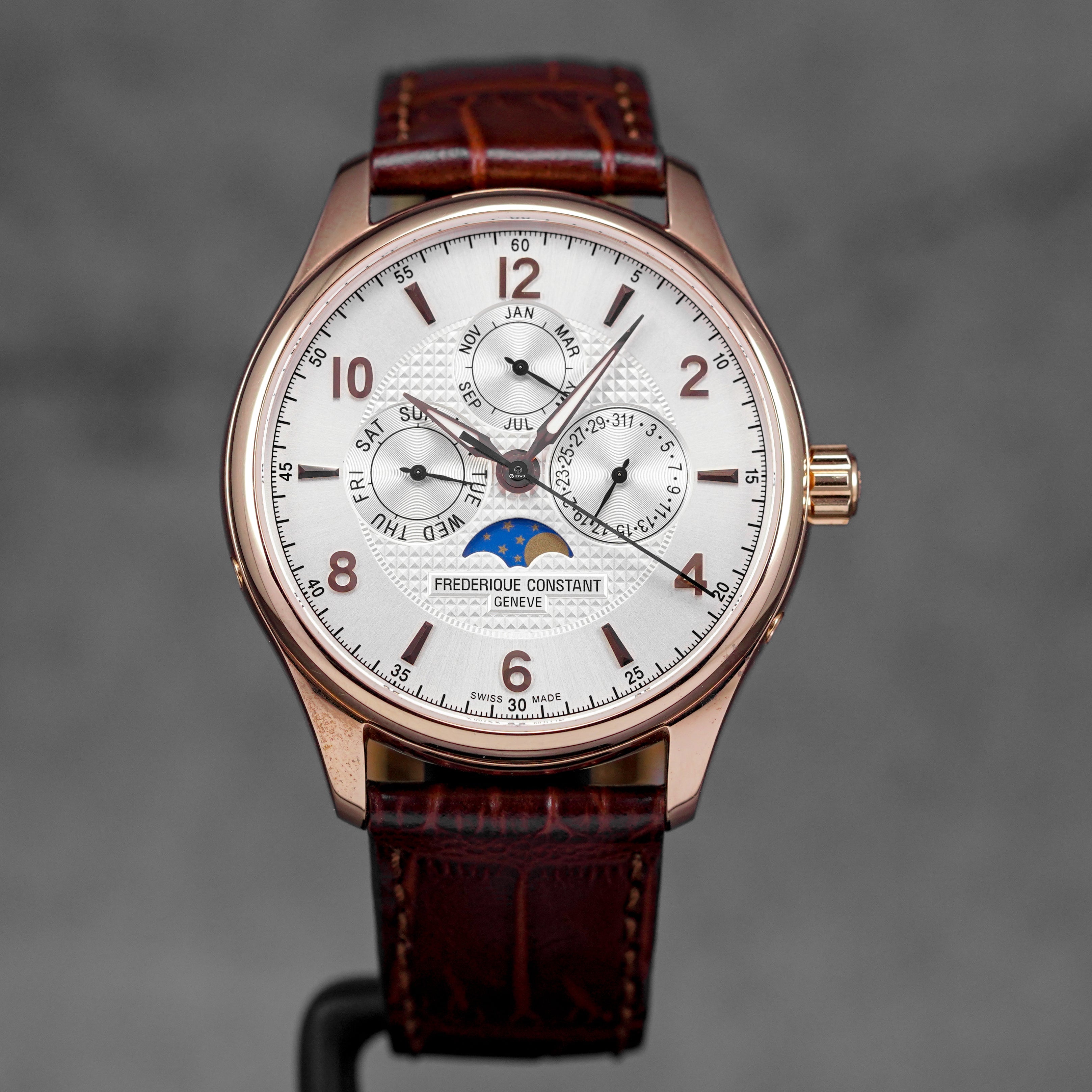 RUNABOUT MOONPHASE CALENDAR STEEL ROSEGOLD-PLATED LIMITED EDITION (2016)