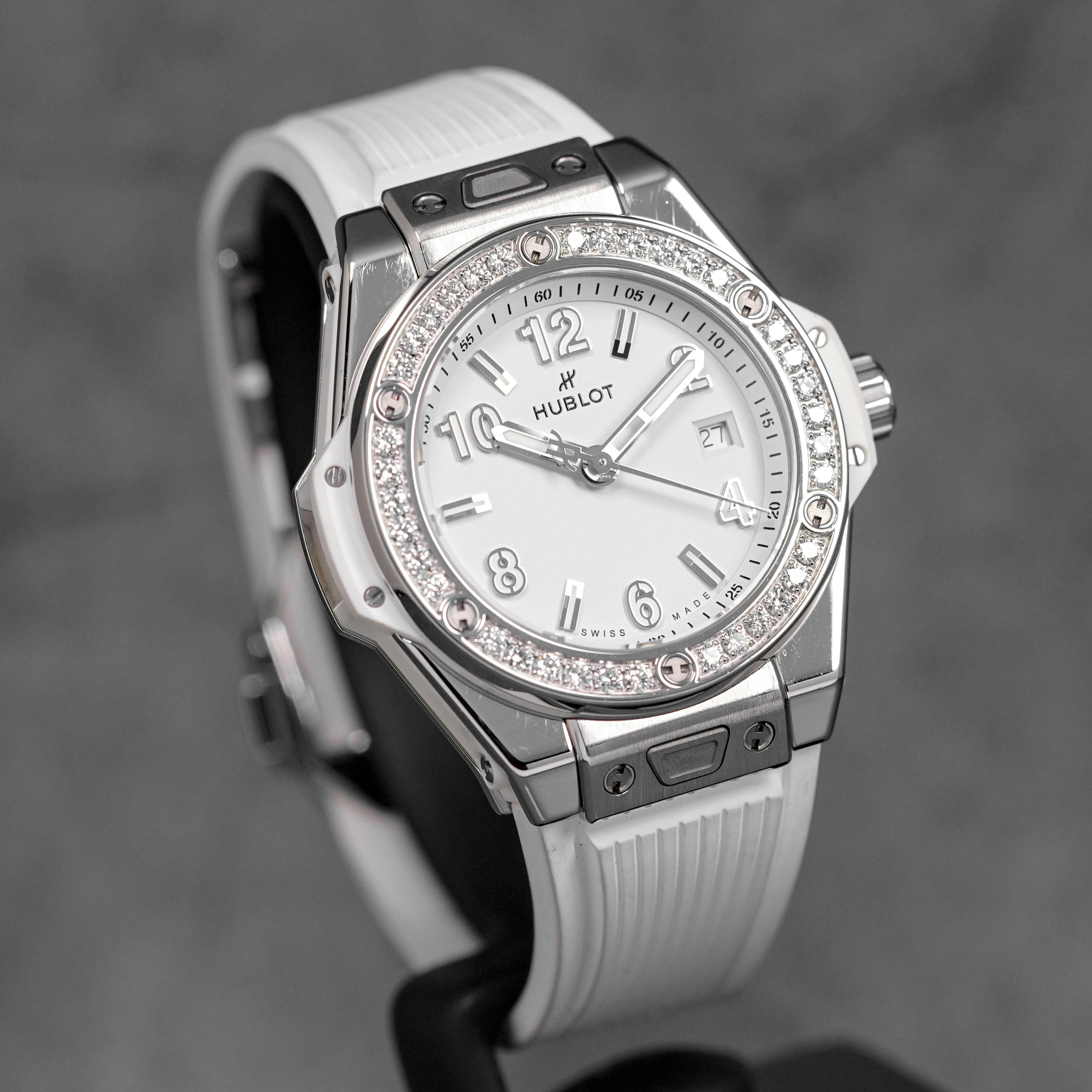 BIG BANG ONE CLICK 33MM STEEL WHITE DIAMOND (2023)