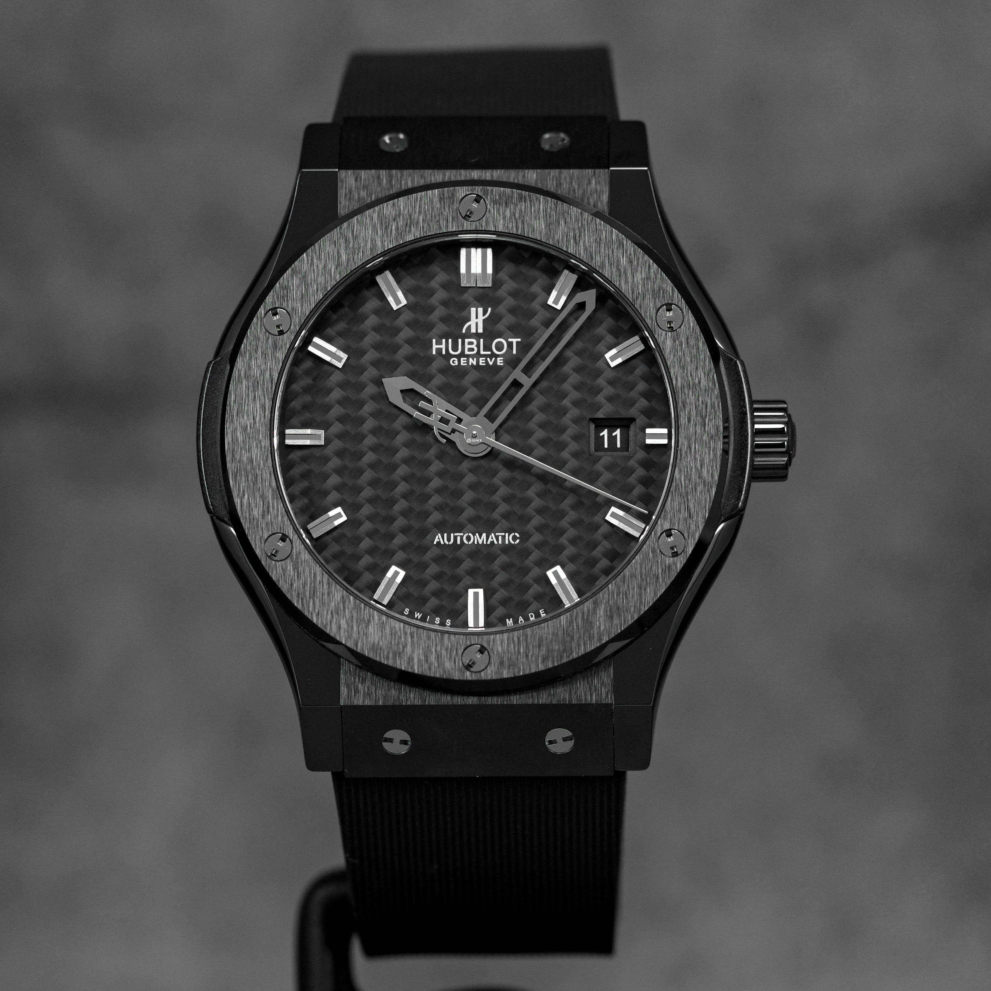 CLASSIC FUSION 42MM BLACK MAGIC CERAMIC CARBON FIBER DIAL (WATCH ONLY)