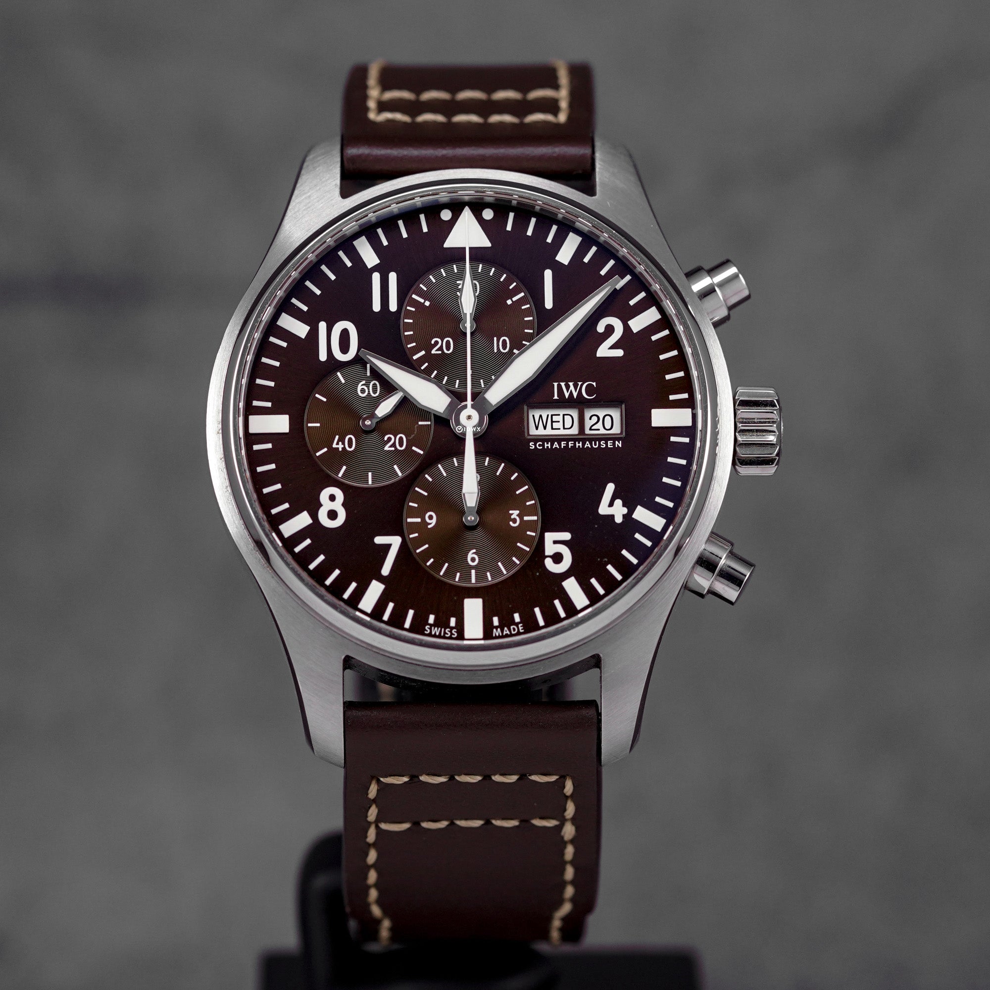 PILOT CHRONOGRAPH 43MM 'ANTOINE DE SAINT EXUPERY' TOBACCO BROWN DIAL (2021)