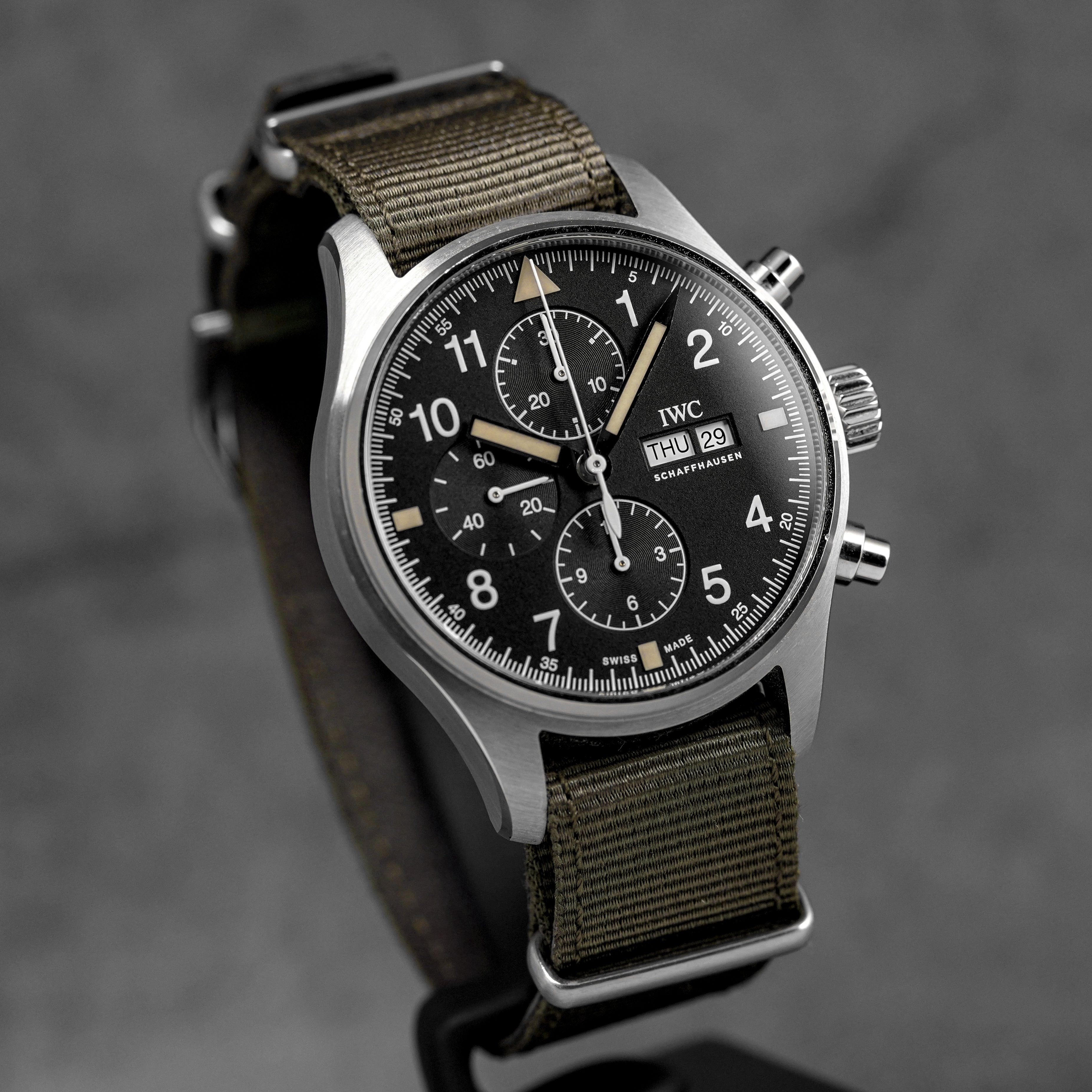 PILOT CHRONOGRAPH 43MM BLACK DIAL WITH NATO STRAP (2019)