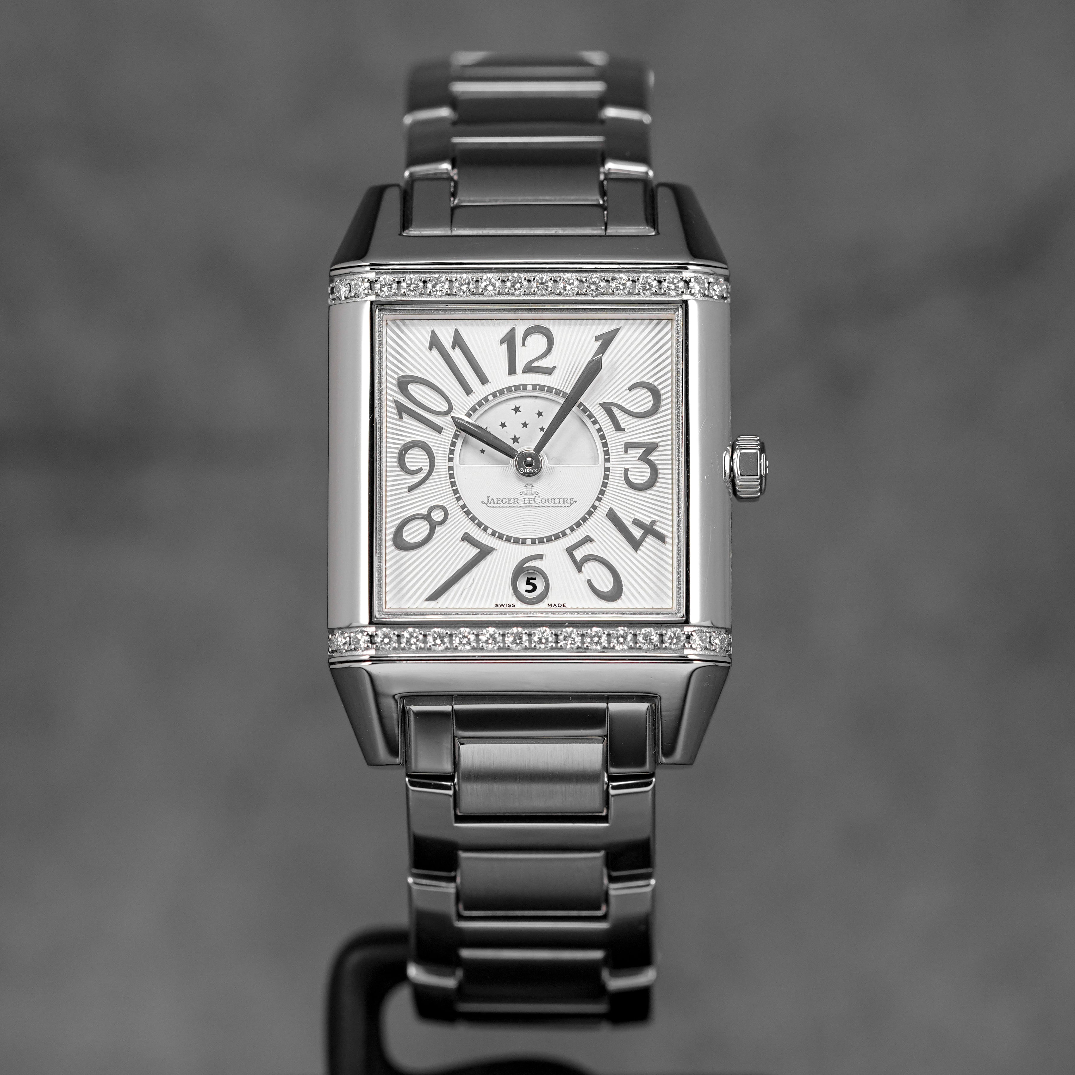 REVERSO SQUADRA DUETTO MOONPHASE DIAMOND BEZEL (WATCH ONLY)